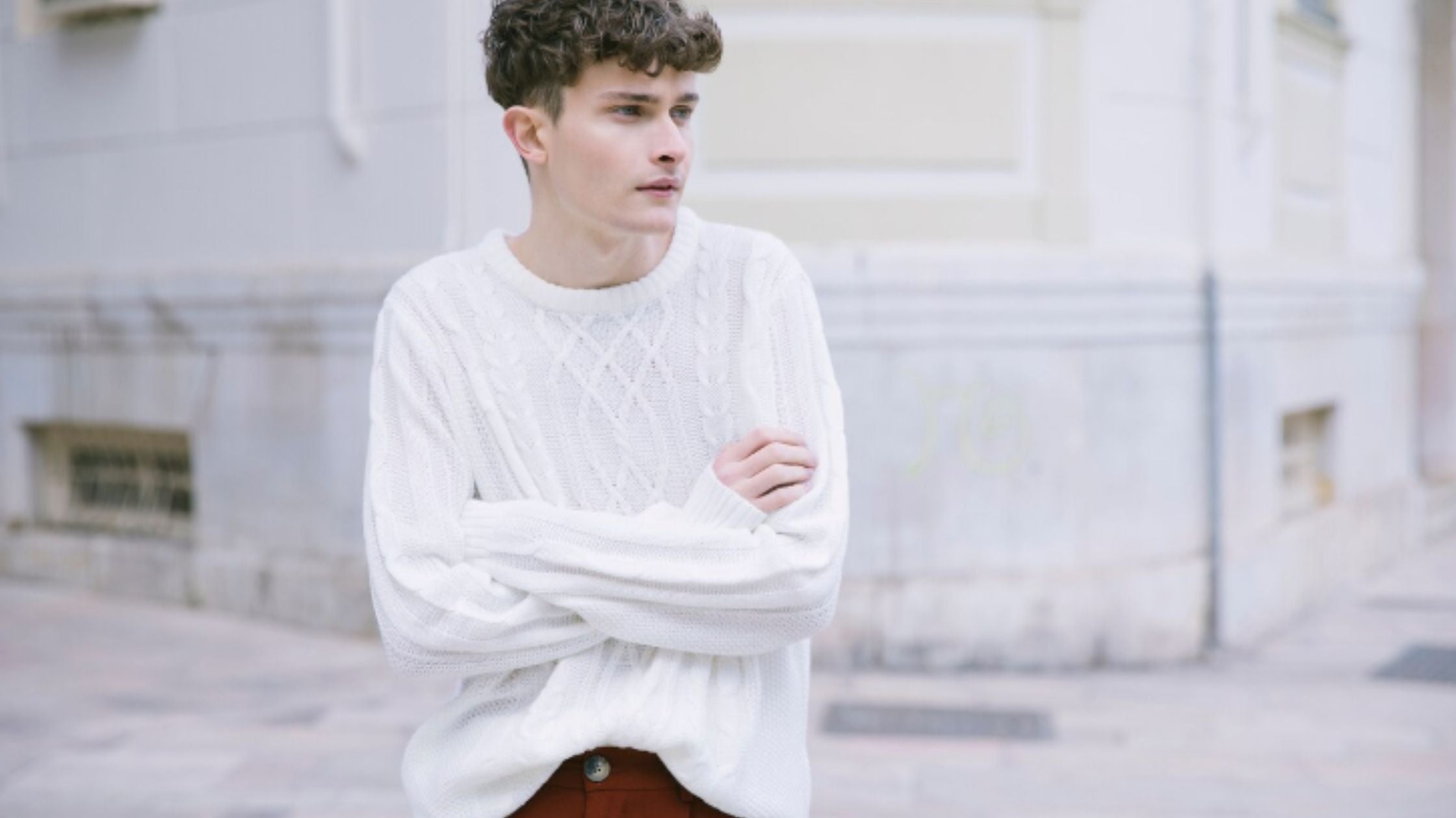佐藤健ABYTS CREW NECK WAFFLE KNIT OFF WHITE 佐藤健ABYTS CREW NECK WAFFLE KNIT OFF WHITE - メルカリ