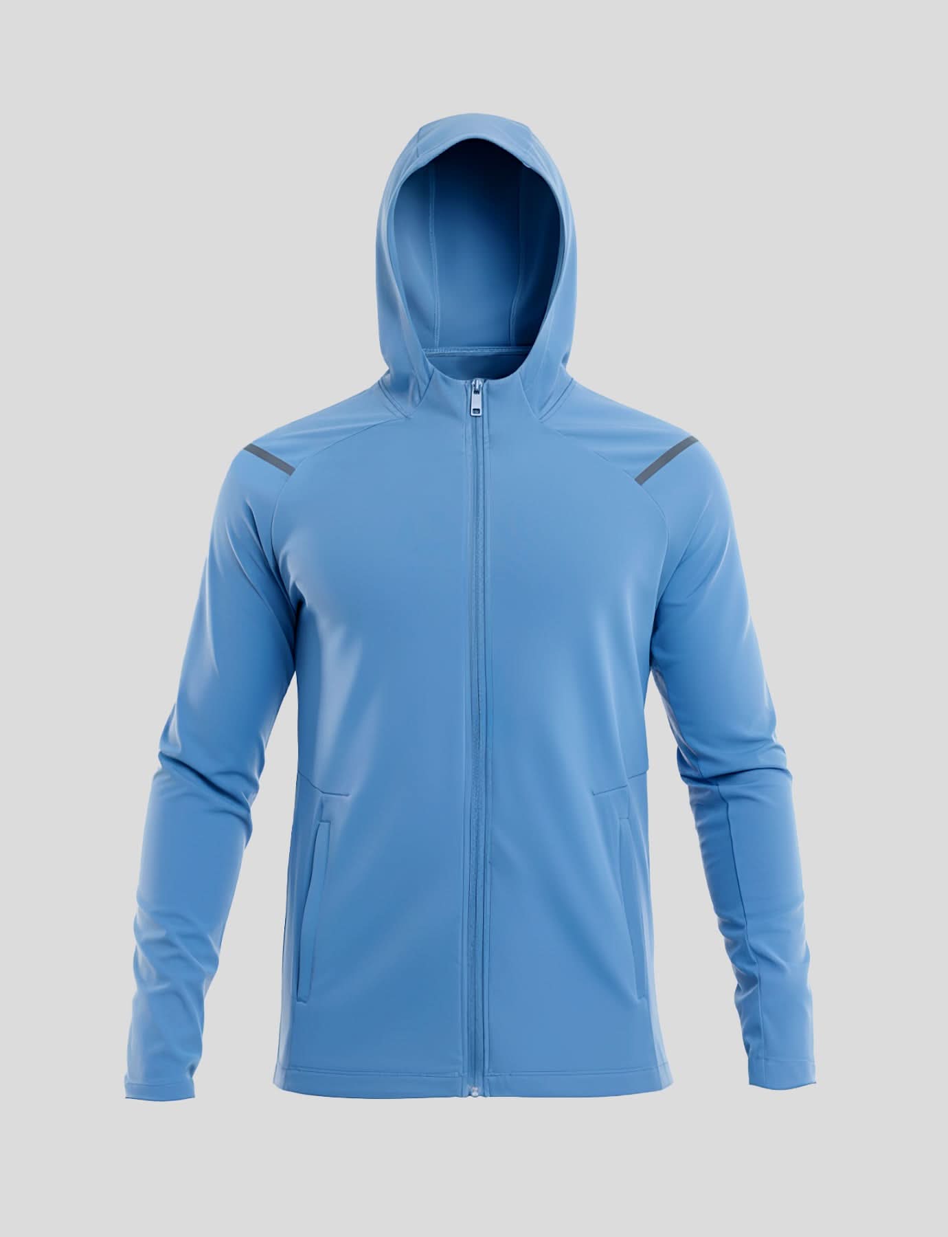 SmoothBlend Quick Dry Sports Fitness Hooded Jacket