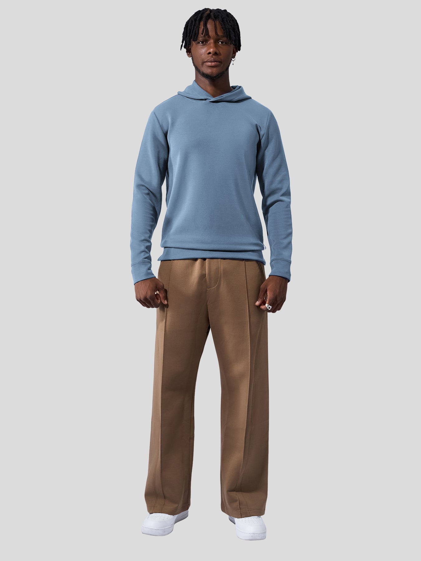 Modal Blend Long Sleeve Hoodie