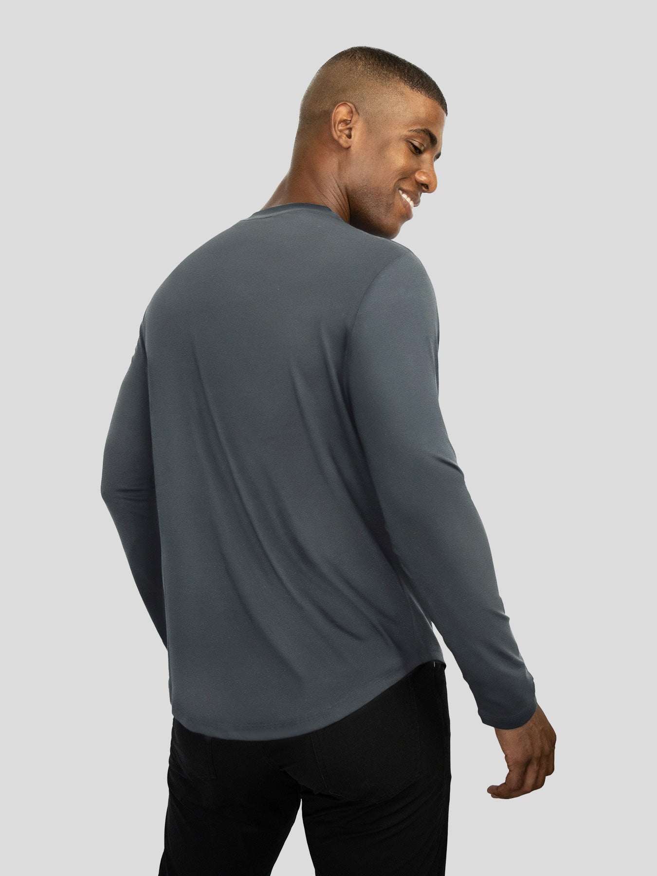 StaySmooth Long Sleeve Drop-Cut Tee:Slim Fit