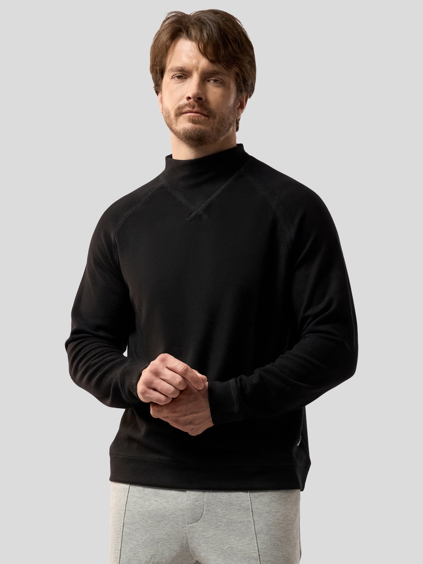 Thermo Fleece Mock Neck Sweatshirt
