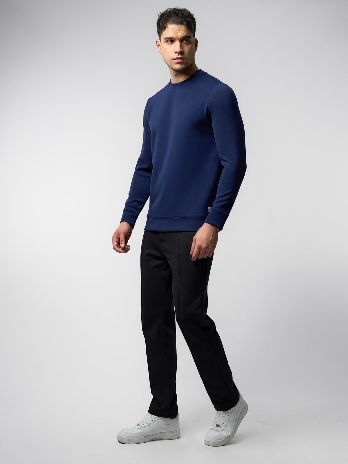 Modal Blend Crew Neck Sweatshirt