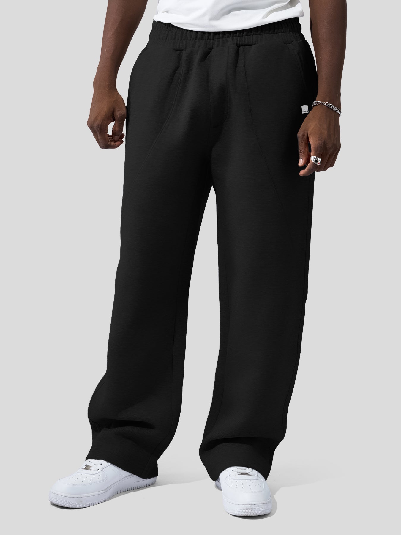 Weekend Performance Sweatshirt And Wide Leg Pants Set