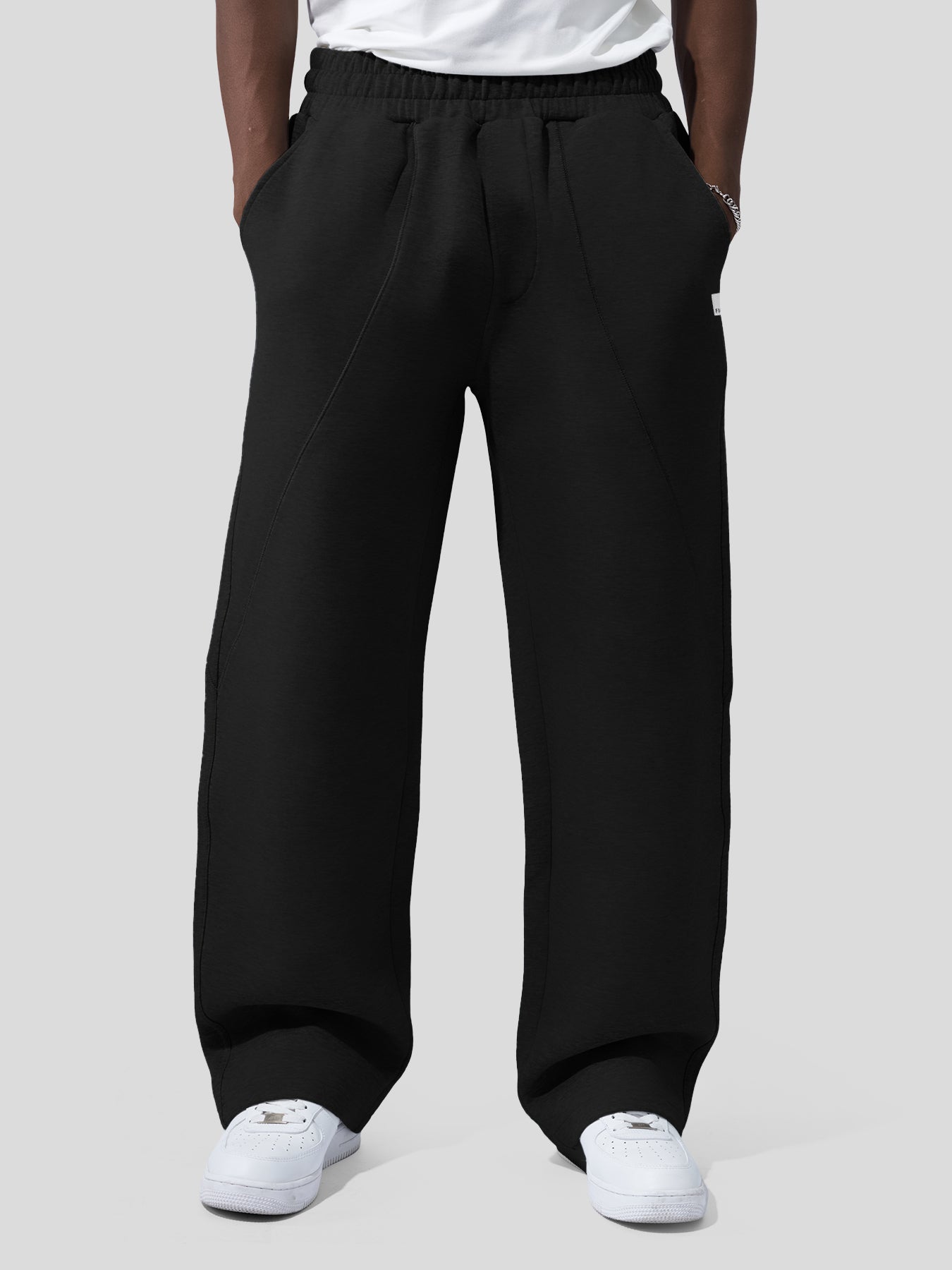 Weekend Performance Sweatshirt And Wide Leg Pants Set