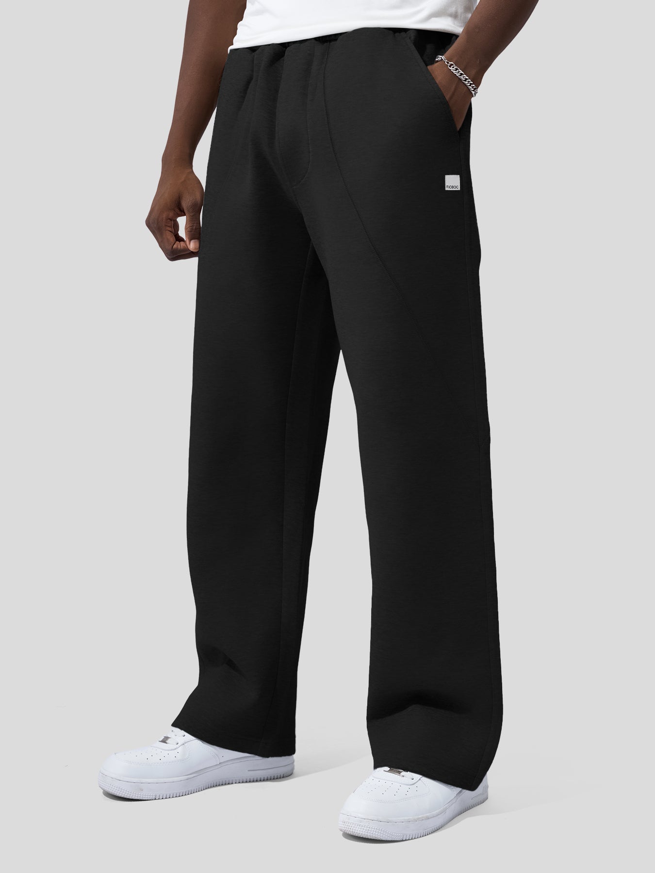 CozySpacer Fall Drawstring Wide Leg Pants Curved Design