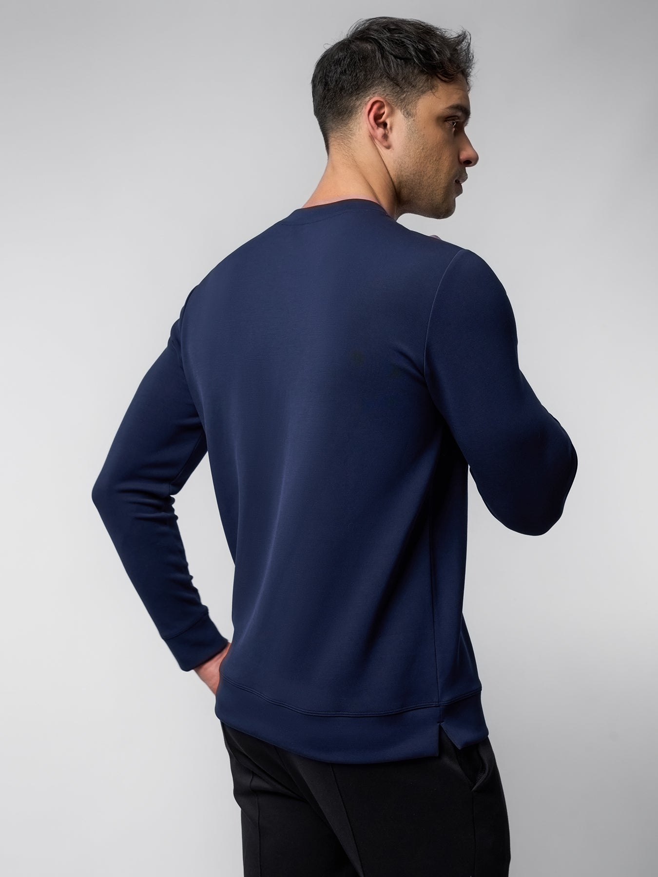 Modal Blend Crew Neck Sweatshirt