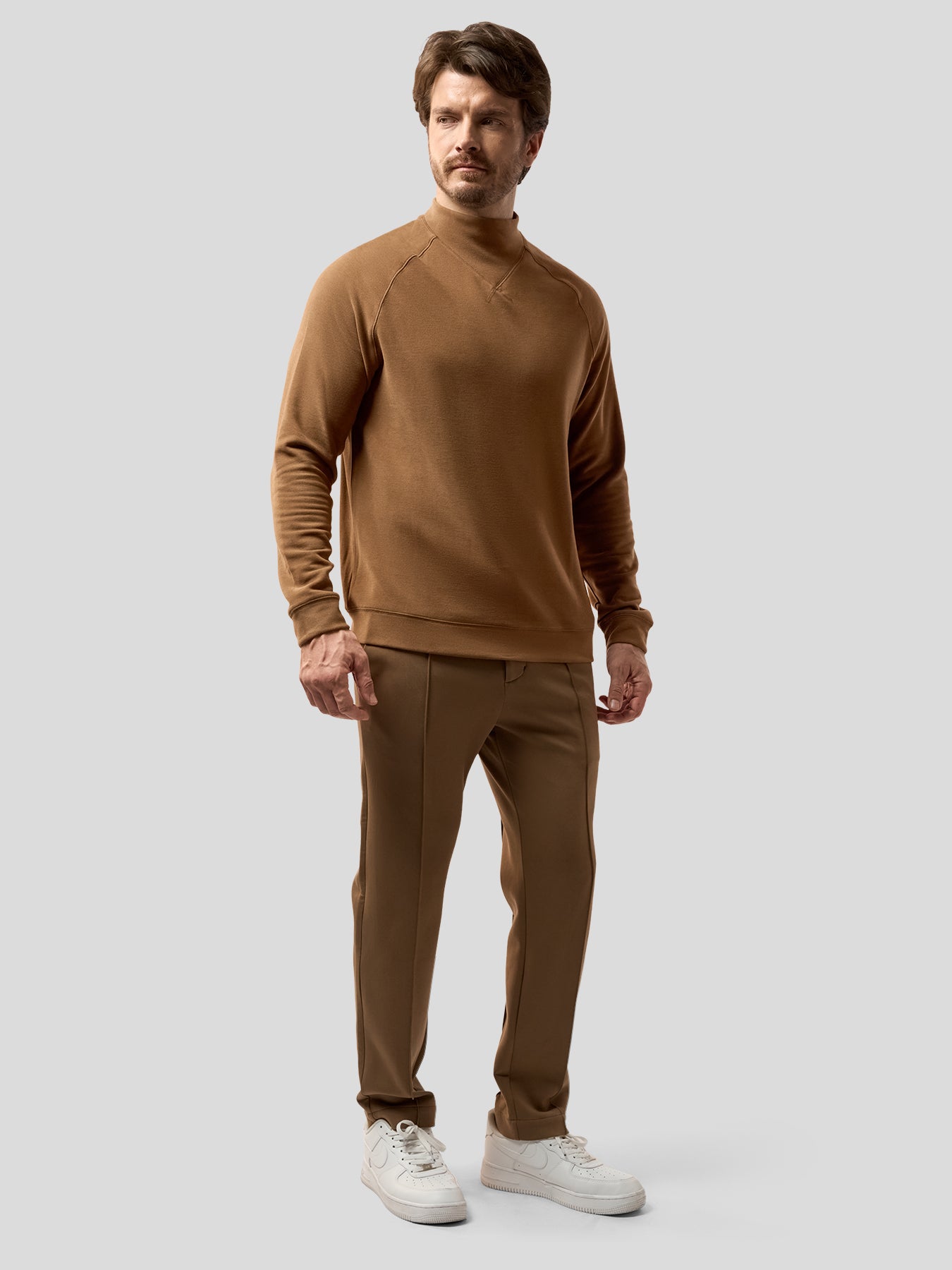 Thermo Fleece Mock Neck Sweatshirt