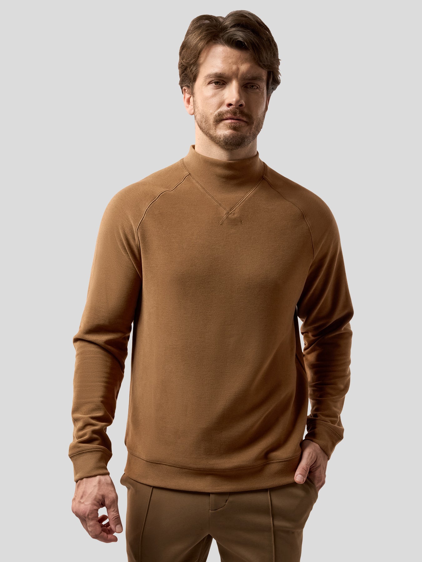 Thermo Fleece Mock Neck Sweatshirt