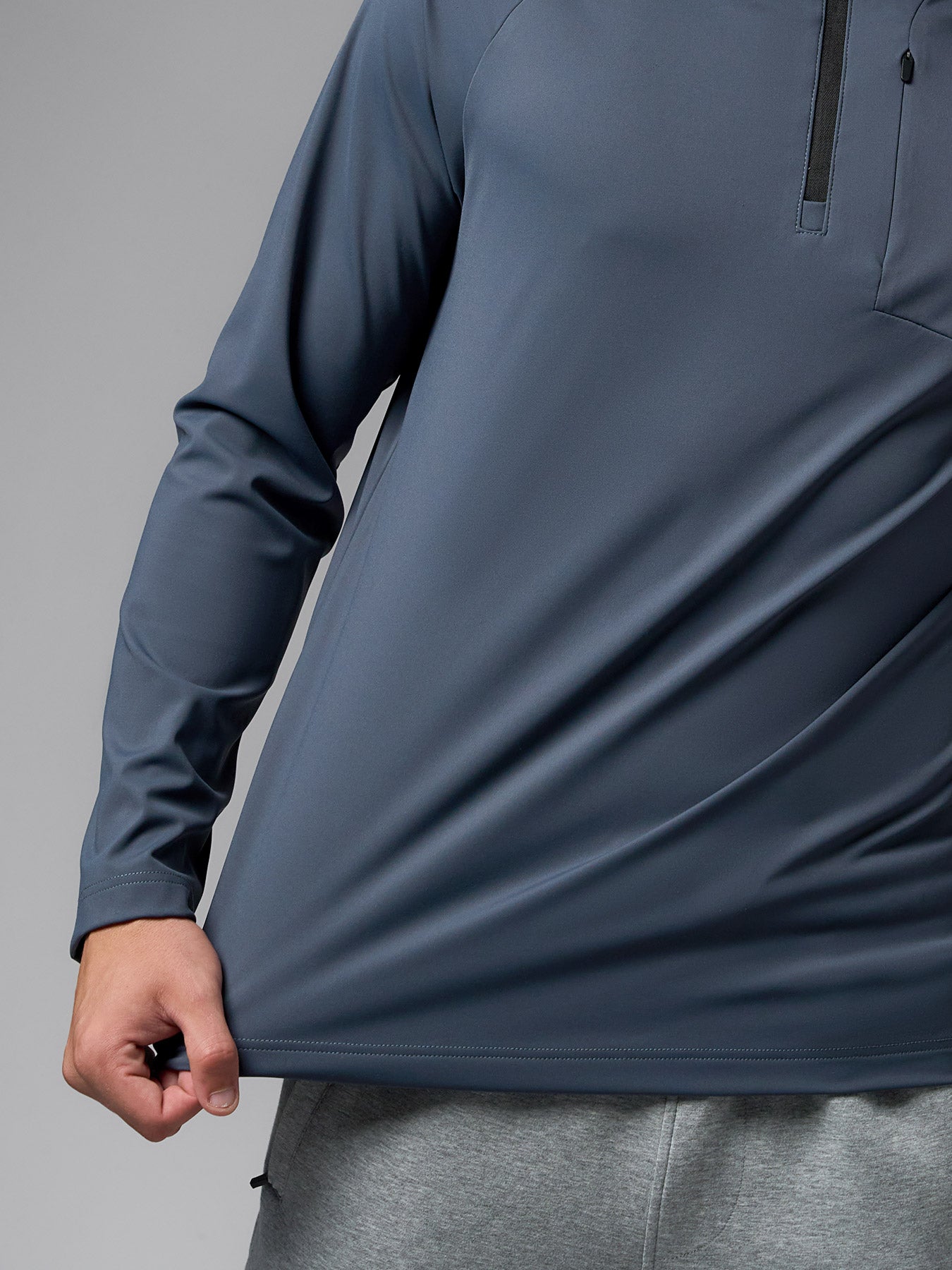 SmoothBlend Half Zip Chest Pocket Tee