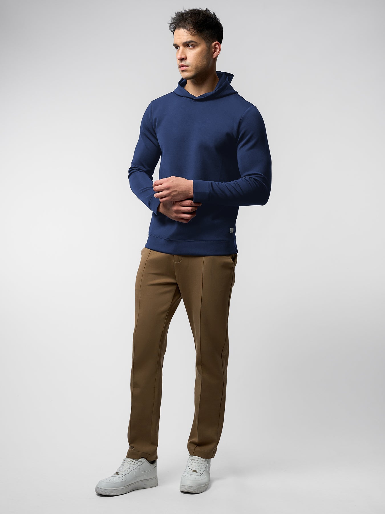 Modal Blend Long Sleeve Hoodie