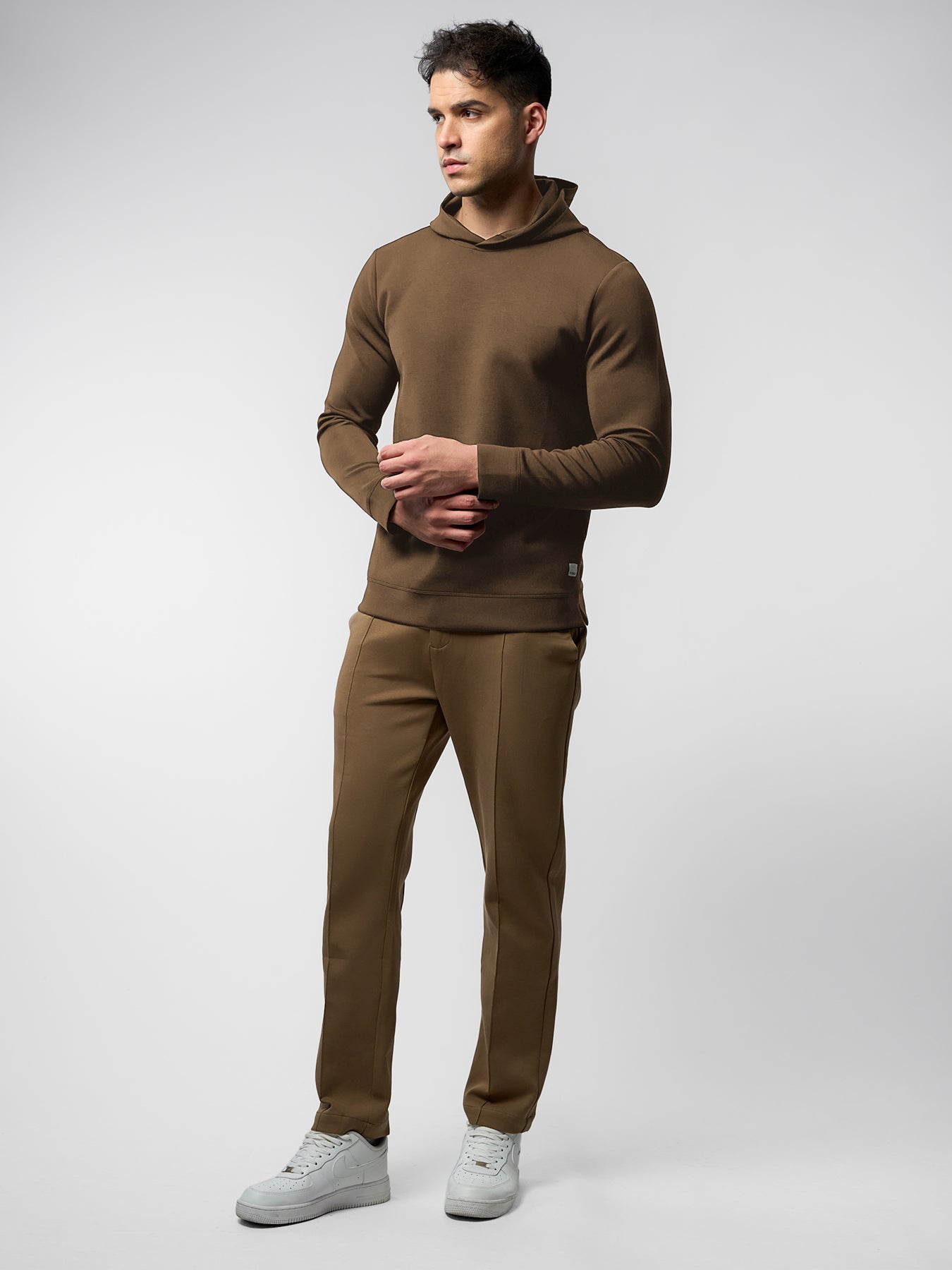 Modal Blend Long Sleeve Hoodie