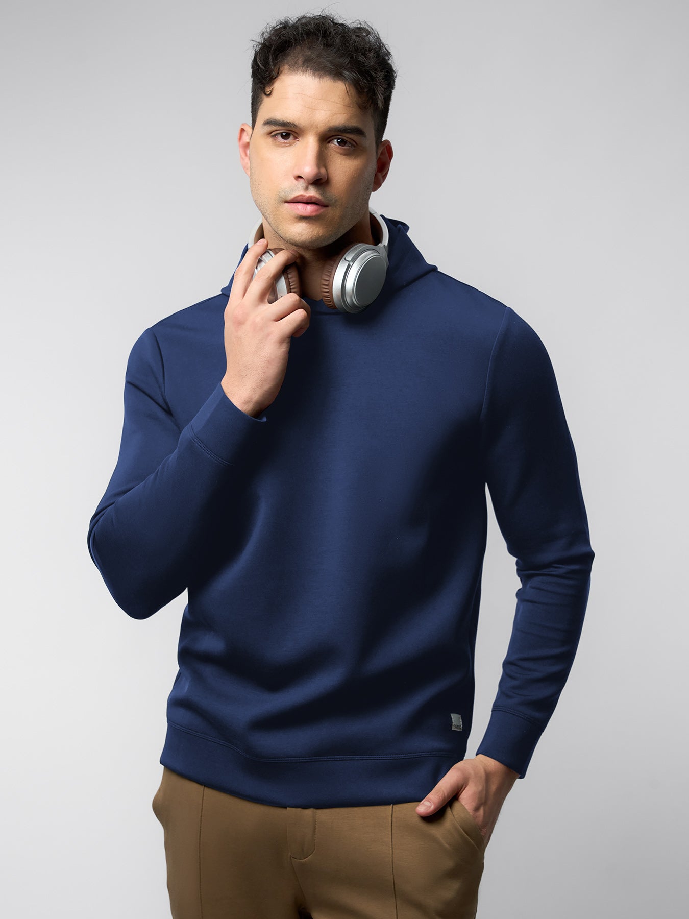 Modal Blend Long Sleeve Hoodie