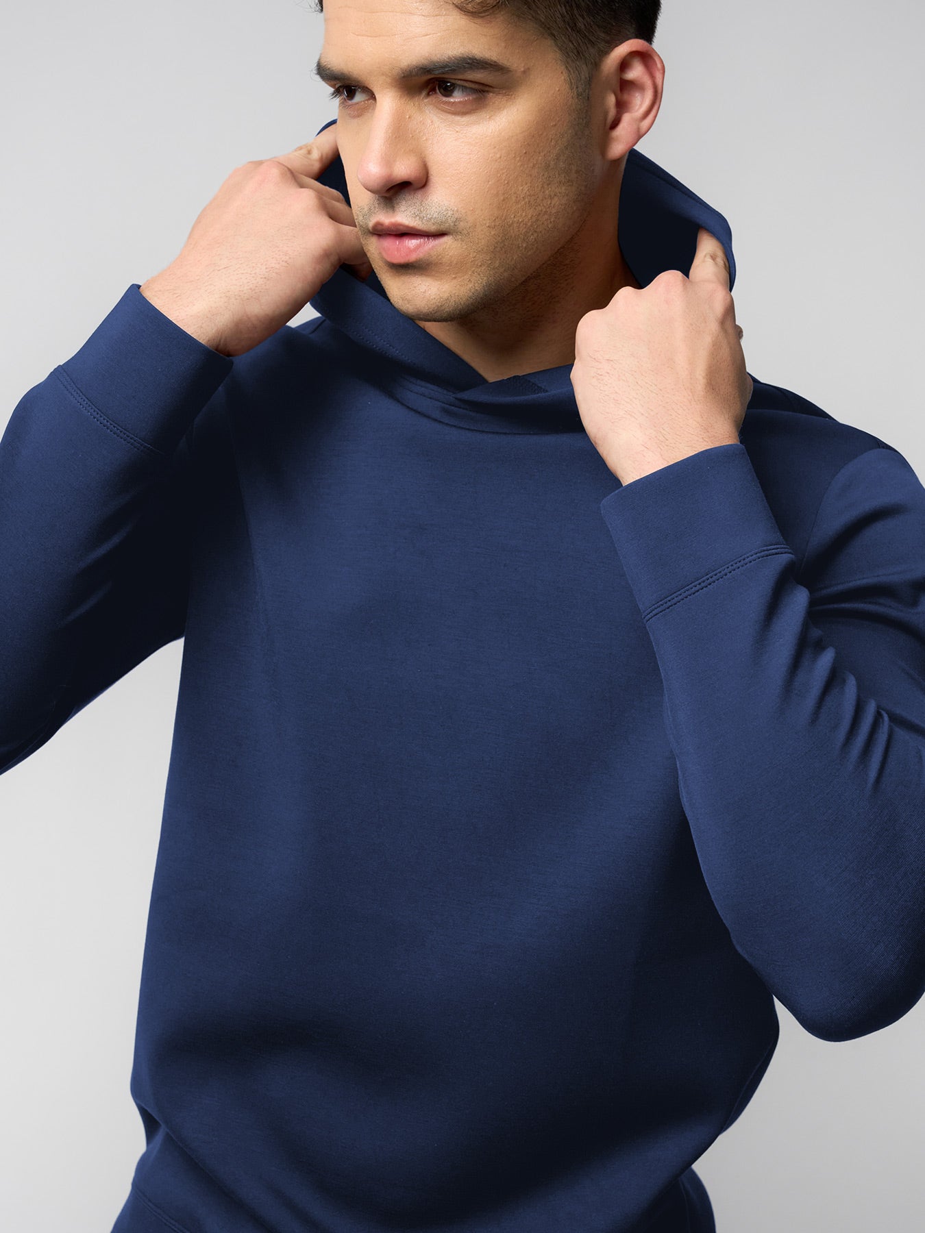 Modal Blend Long Sleeve Hoodie