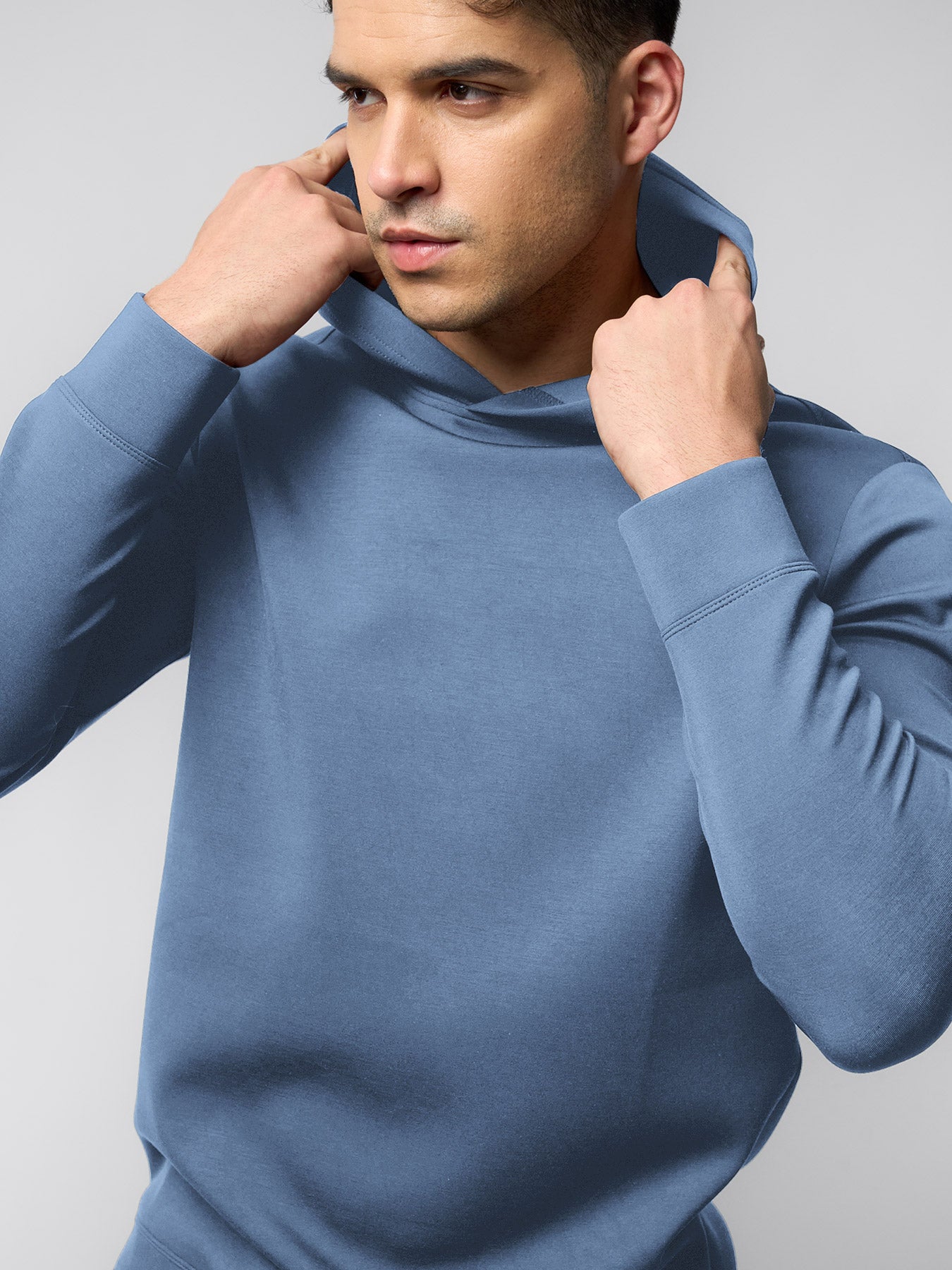 Modal Blend Long Sleeve Hoodie