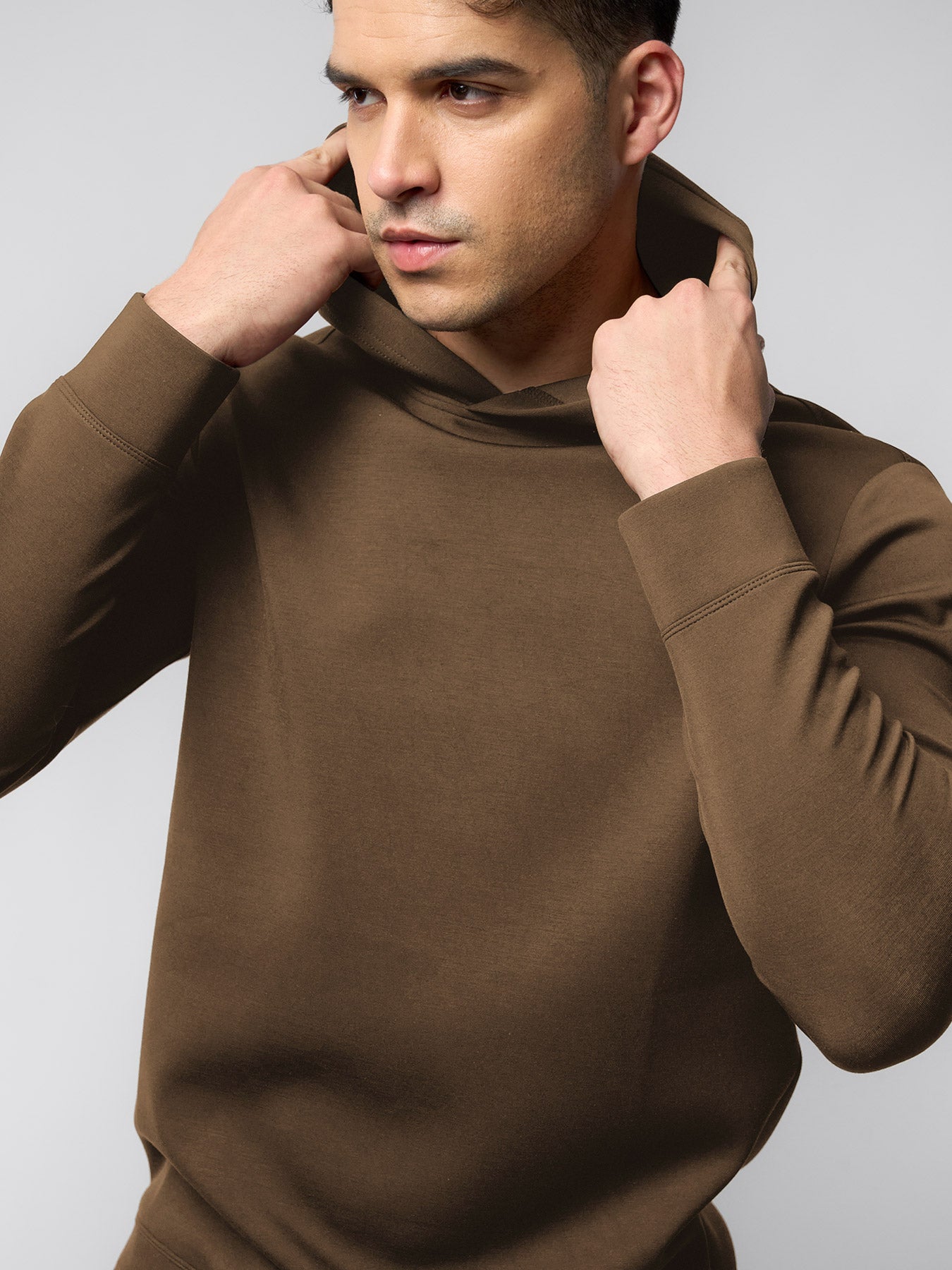 Modal Blend Long Sleeve Hoodie