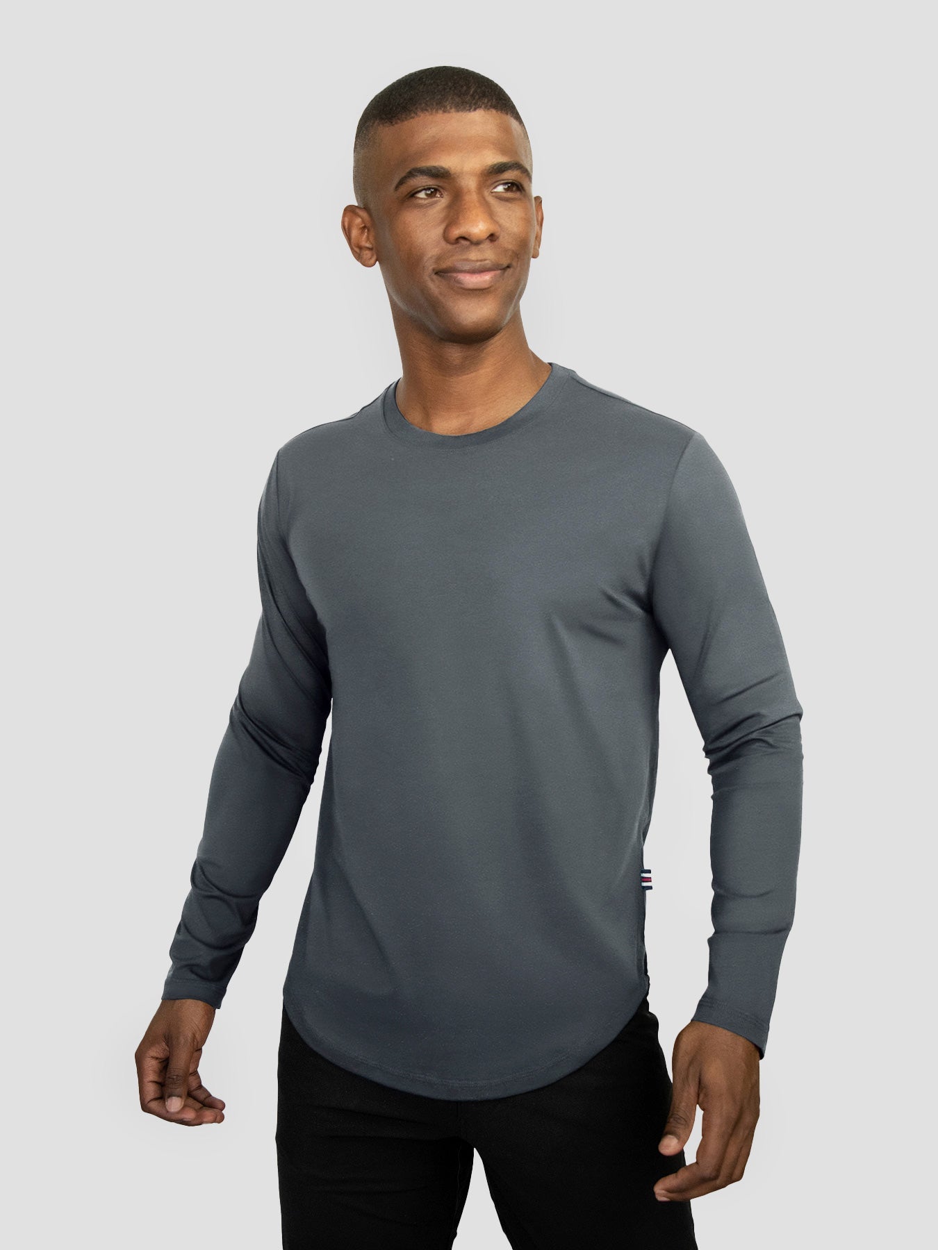 StaySmooth Long Sleeve Drop-Cut Tee:Slim Fit