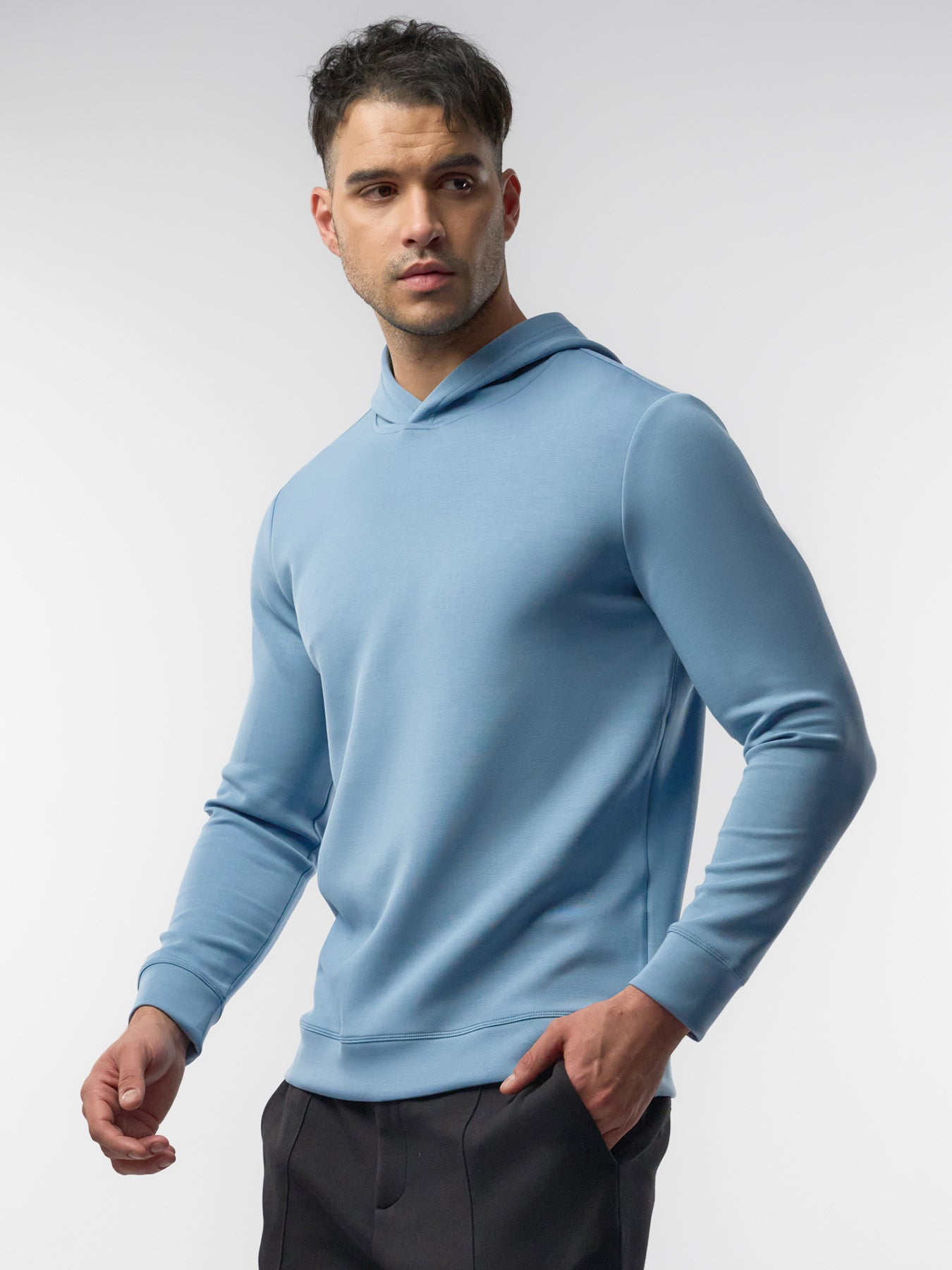 Modal Blend Long Sleeve Hoodie