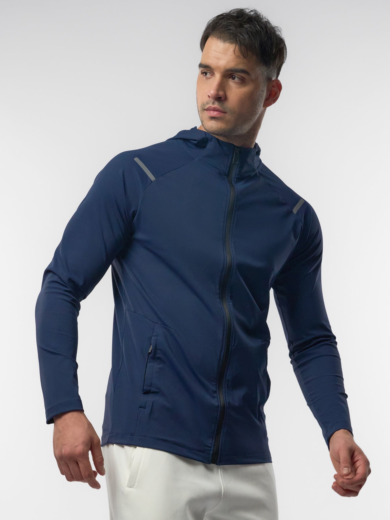 SmoothBlend Quick Dry Sports Fitness Hooded Jacket
