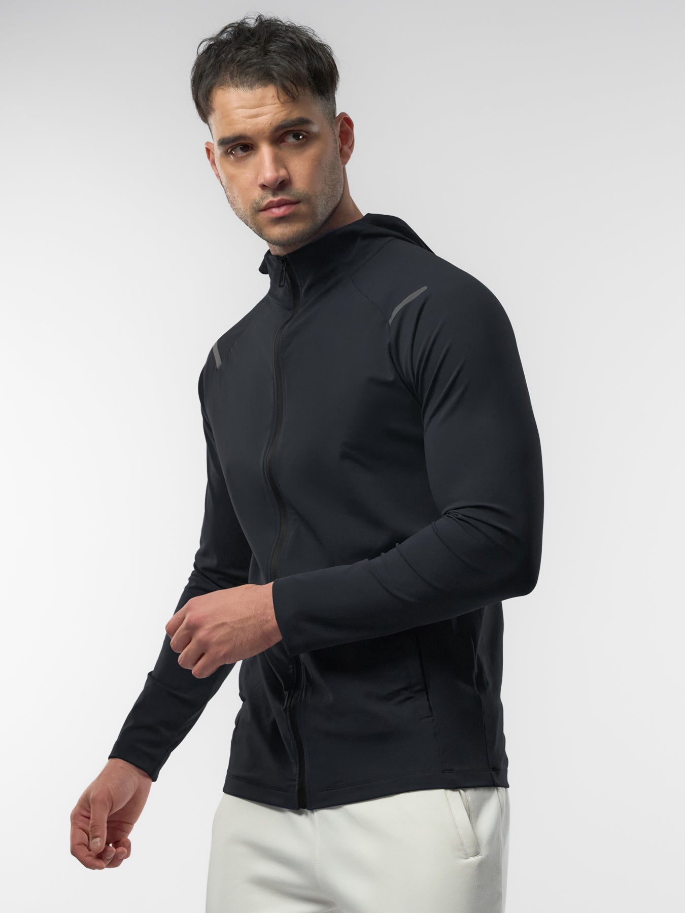 SmoothBlend Quick Dry Sports Fitness Hooded Jacket
