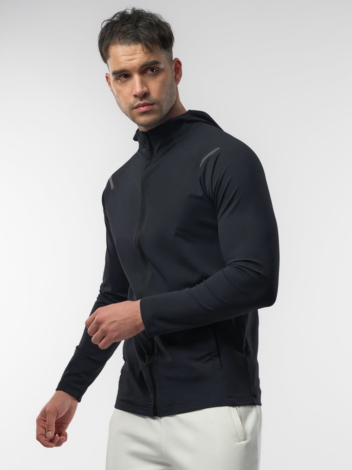SmoothBlend Quick Dry Sports Fitness Hooded Jacket