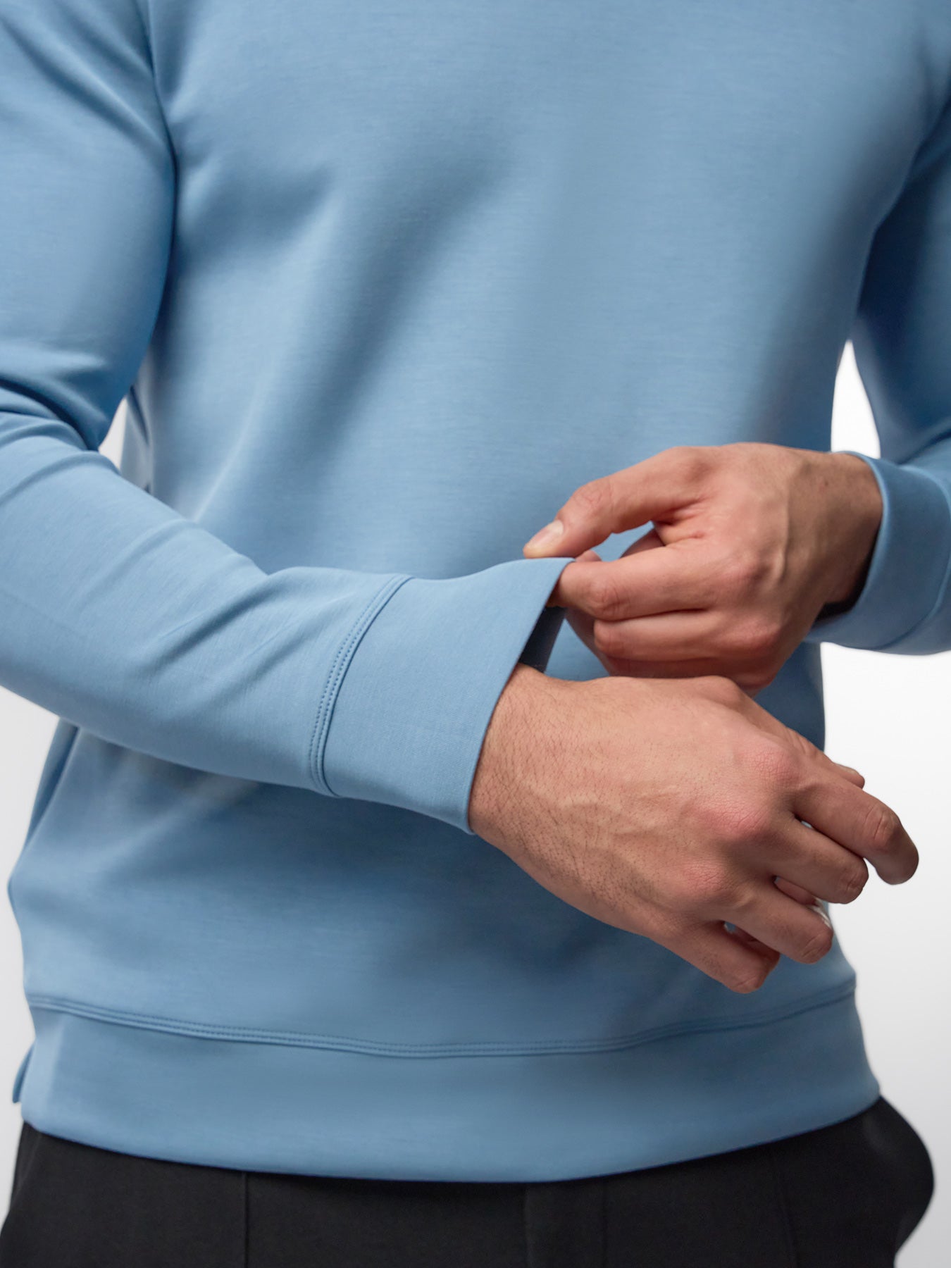 Modal Blend Long Sleeve Hoodie