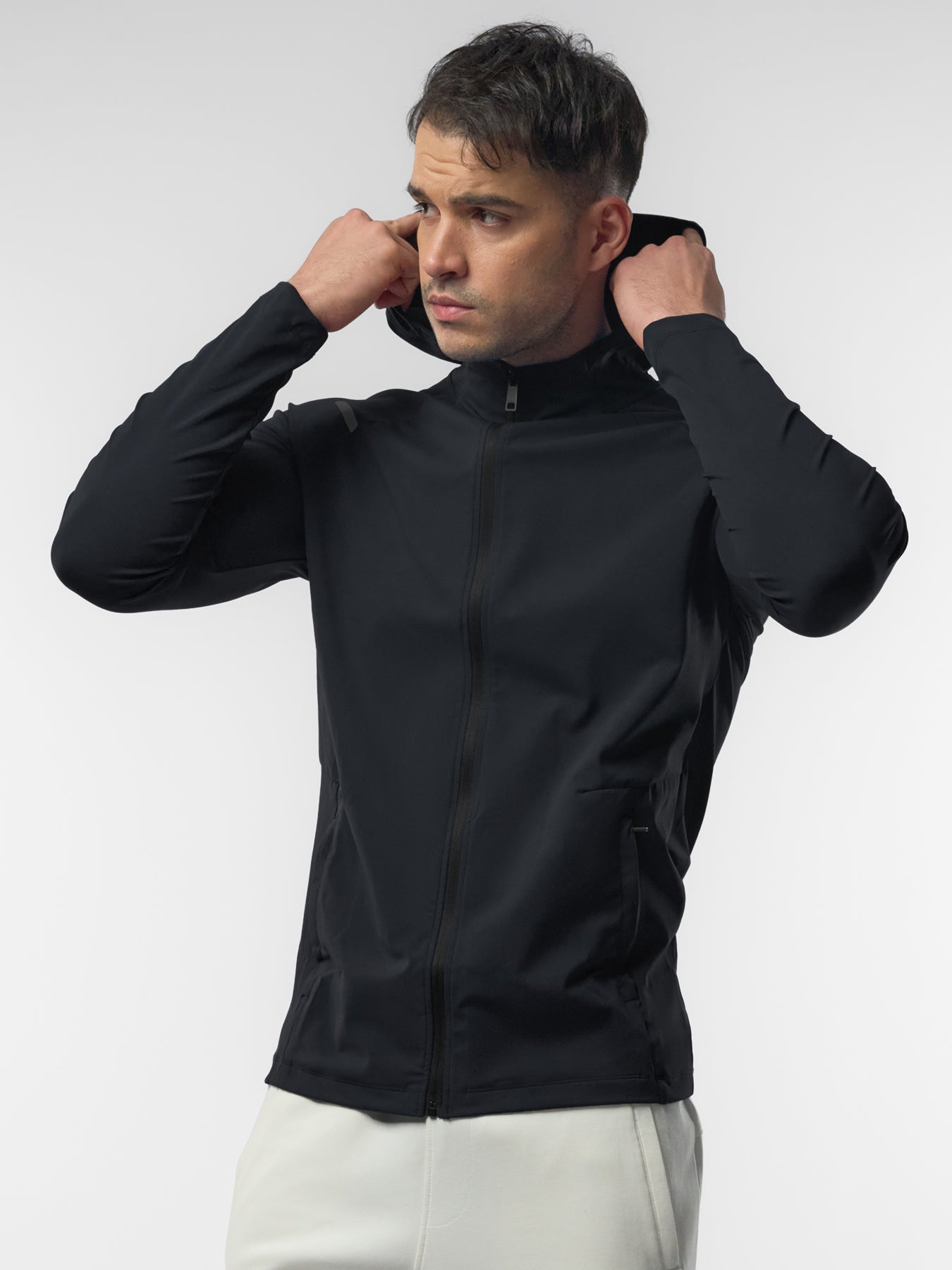 SmoothBlend Quick Dry Sports Fitness Hooded Jacket