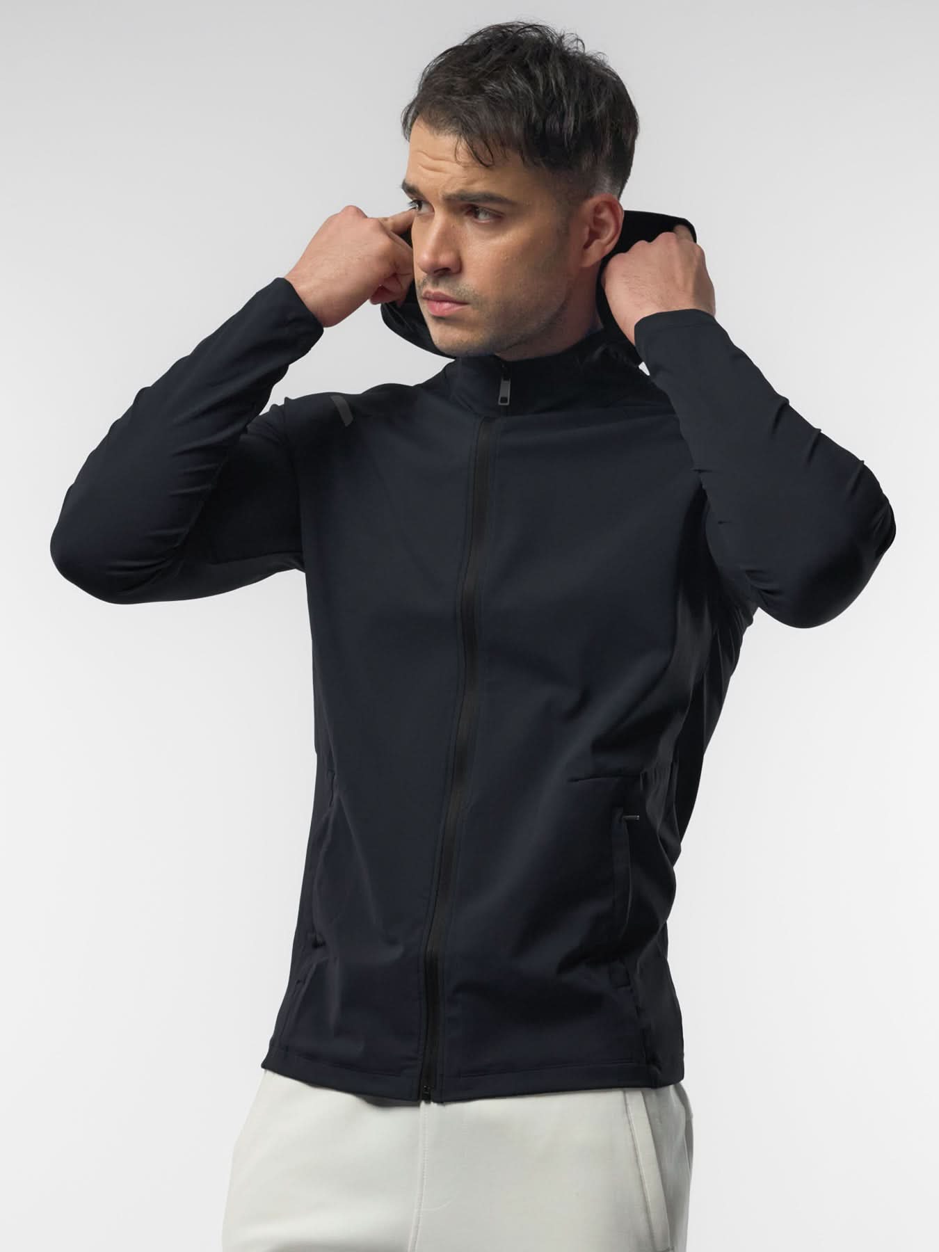 SmoothBlend Quick Dry Sports Fitness Hooded Jacket