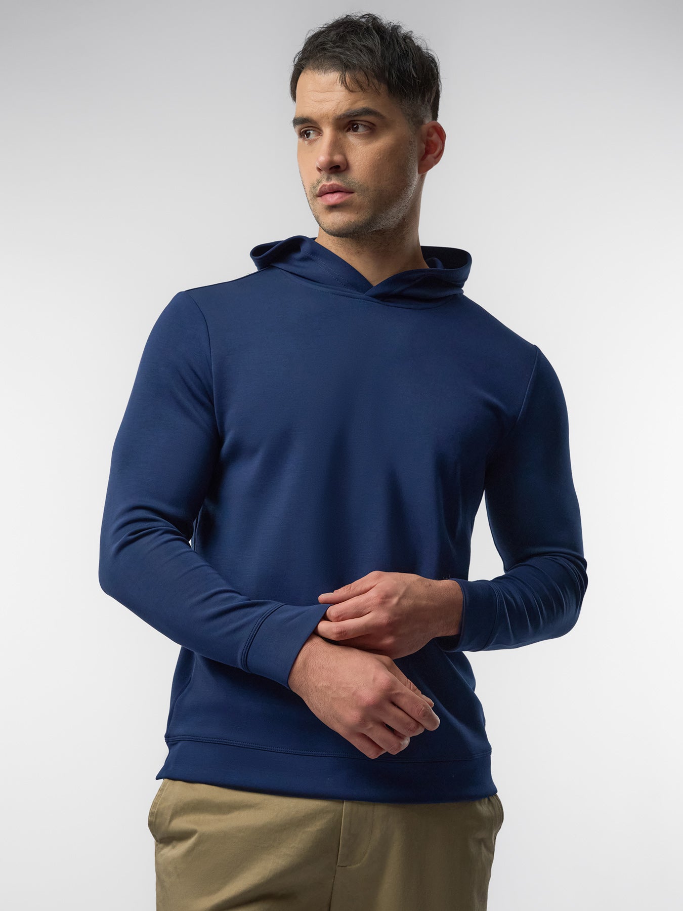 Modal Blend Long Sleeve Hoodie