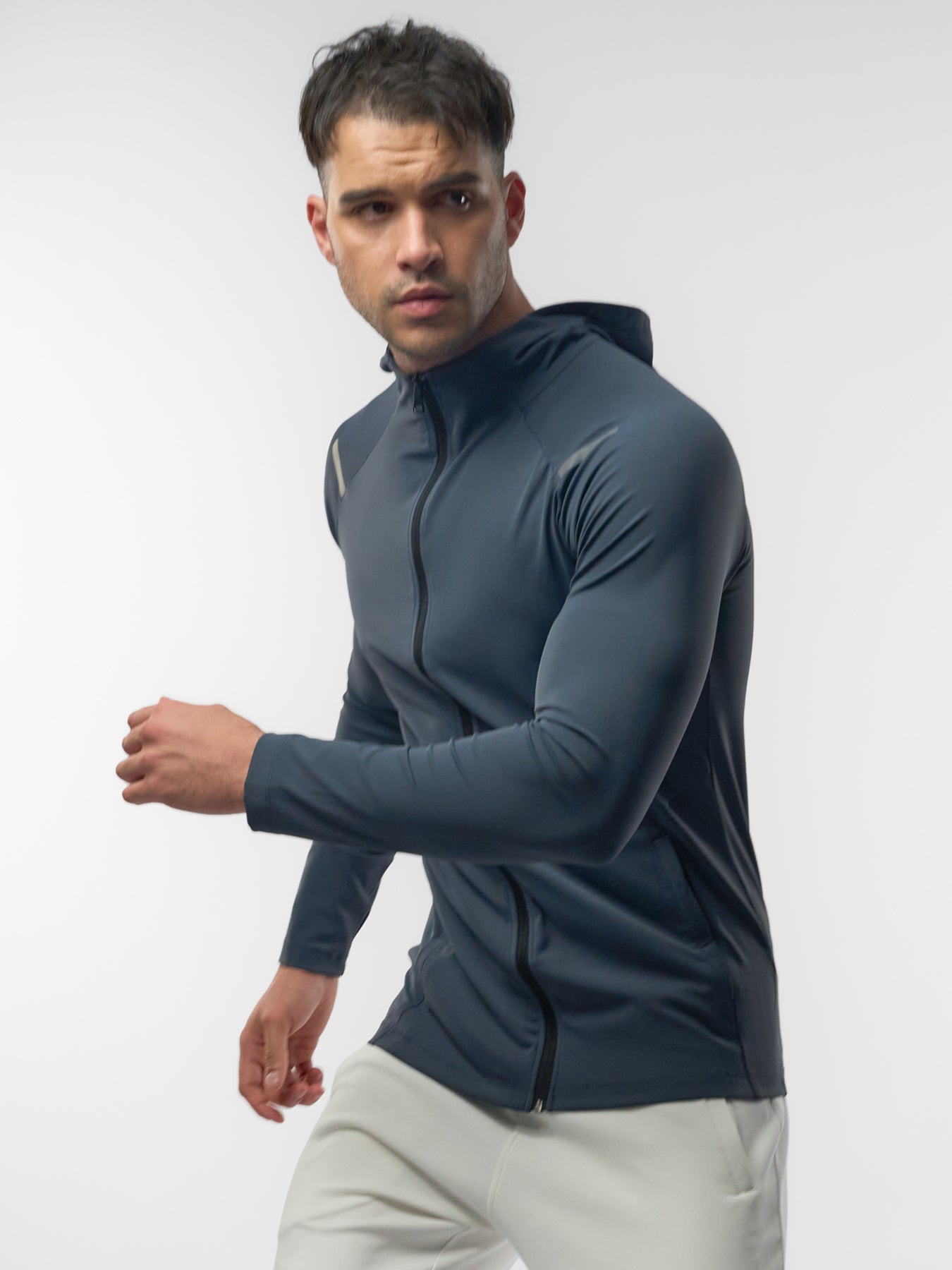 SmoothBlend Quick Dry Sports Fitness Hooded Jacket