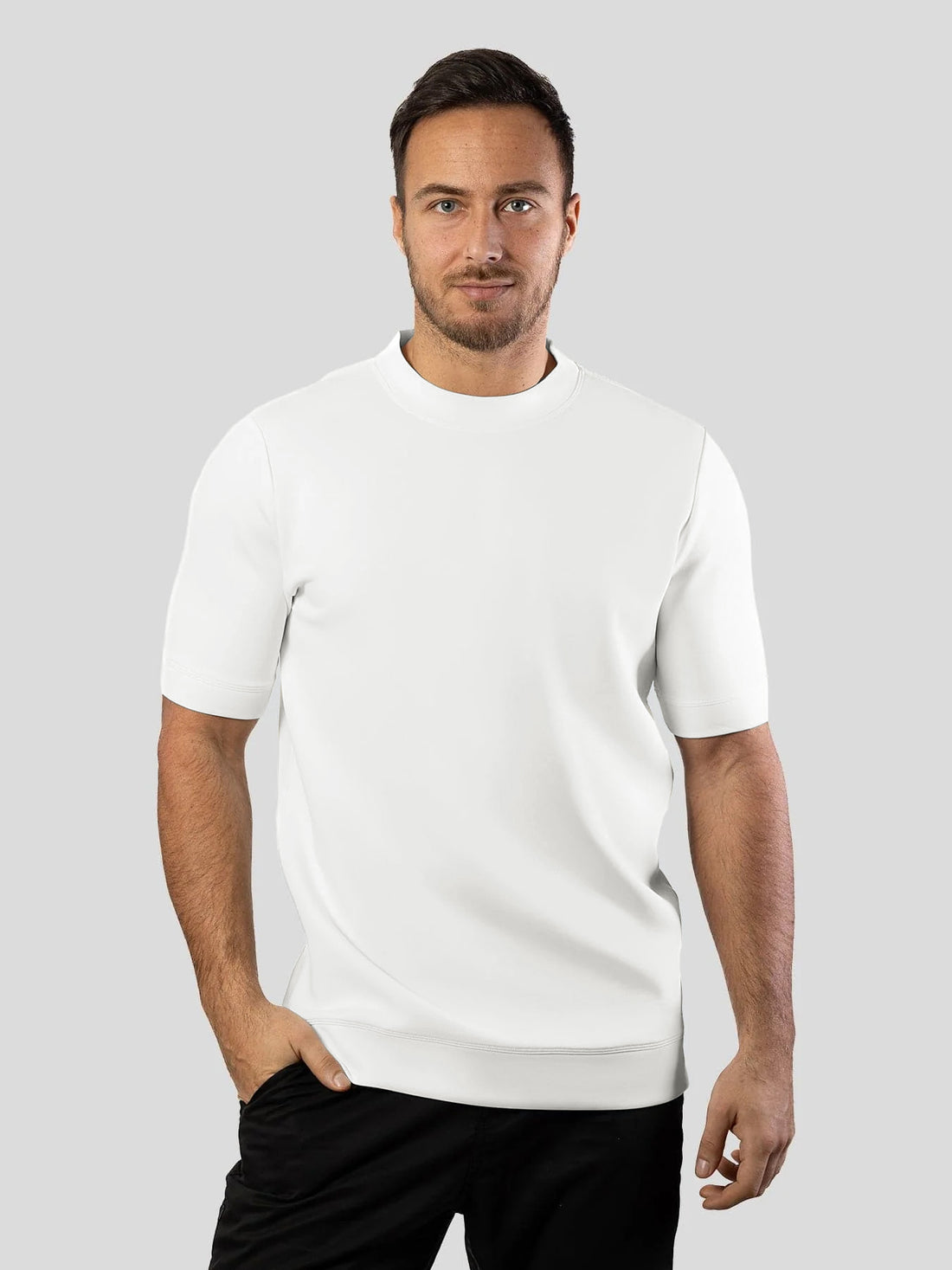 Modal Blend Short Sleeve Tee:Slim Fit |