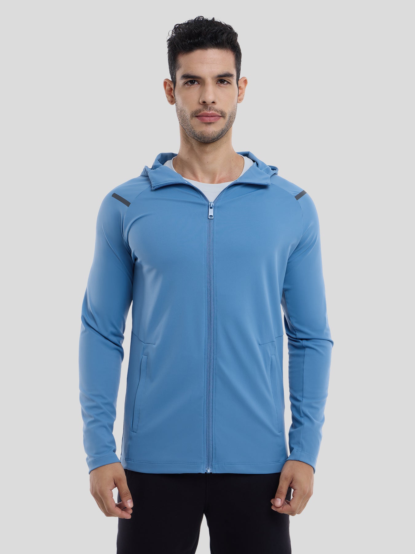 SmoothBlend Quick Dry Sports Fitness Hooded Jacket