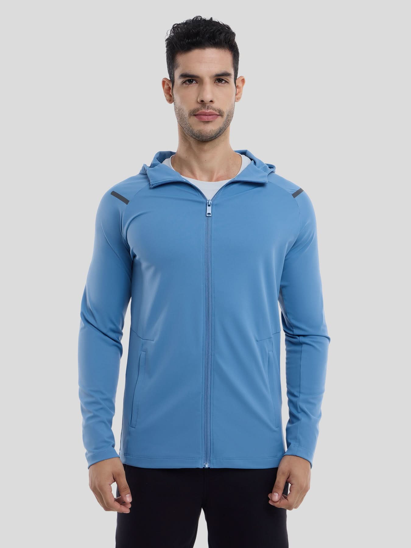 SmoothBlend Quick Dry Sports Fitness Hooded Jacket