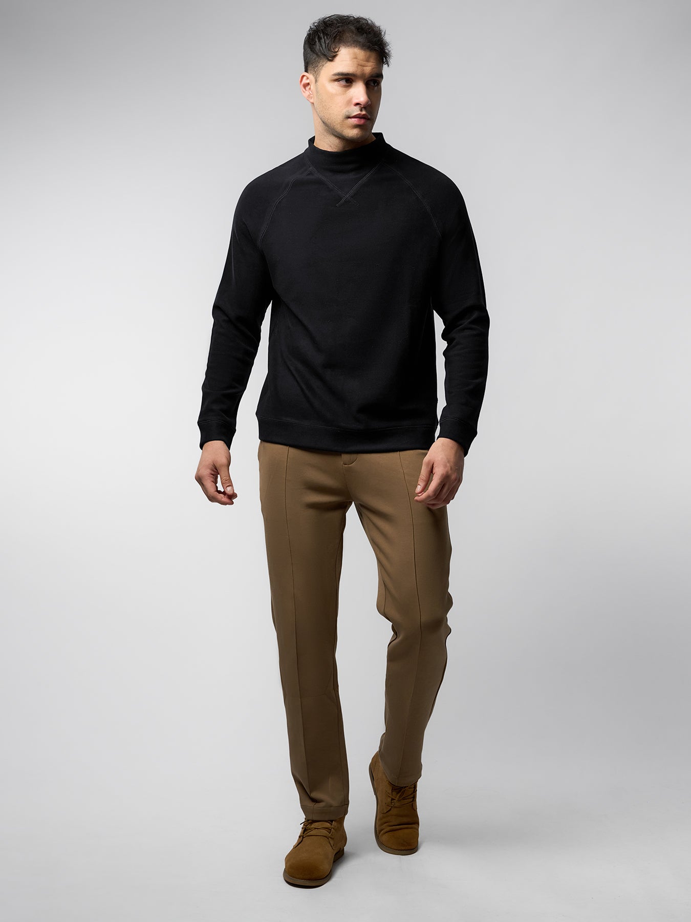 Thermo Fleece Mock Neck Sweatshirt