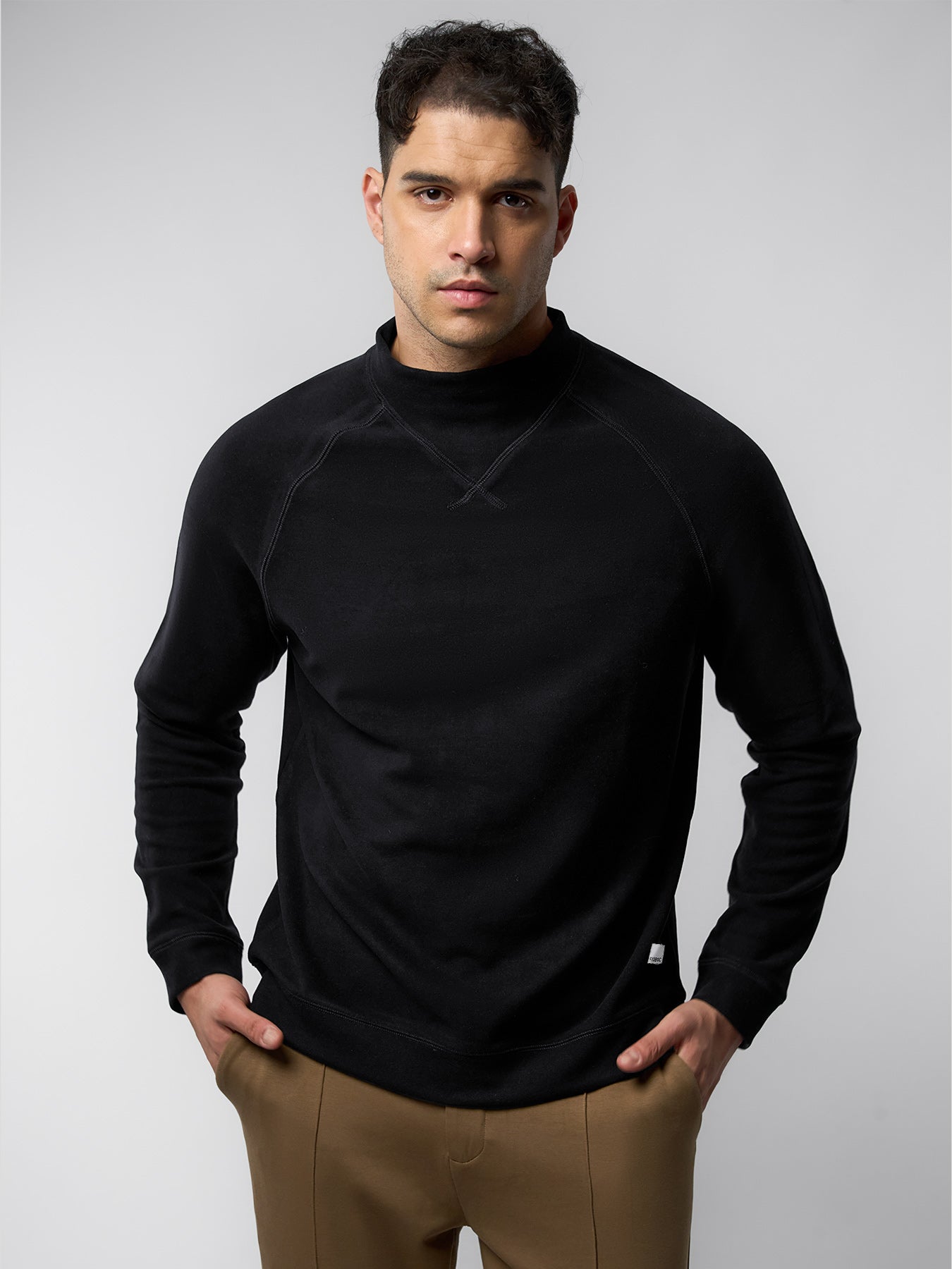 Thermo Fleece Mock Neck Sweatshirt