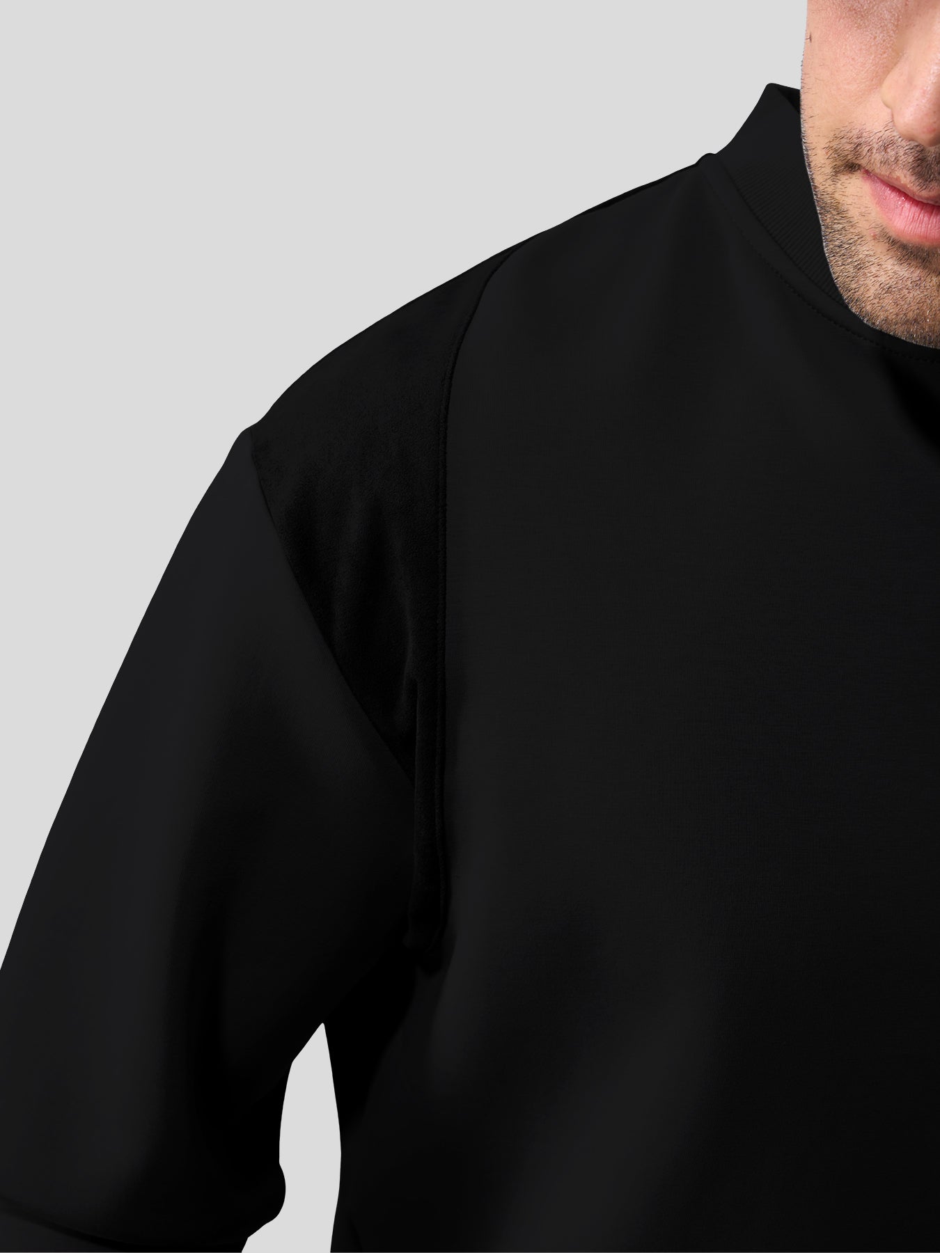 CozySpacer SuedePatch Button Sweatshirt