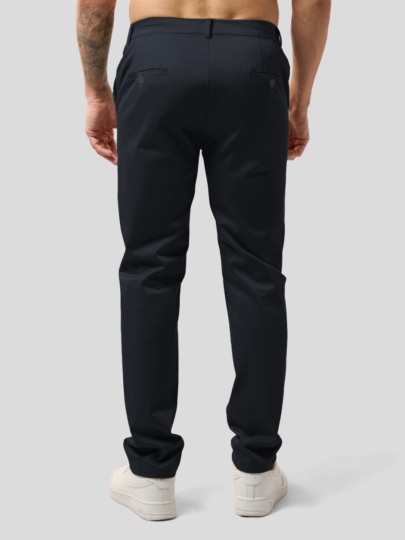 Cotton Sateen Chino Pants Stretch Work Travel