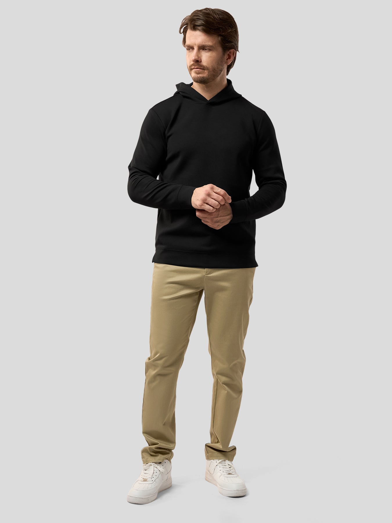 Modal Blend Long Sleeve Hoodie