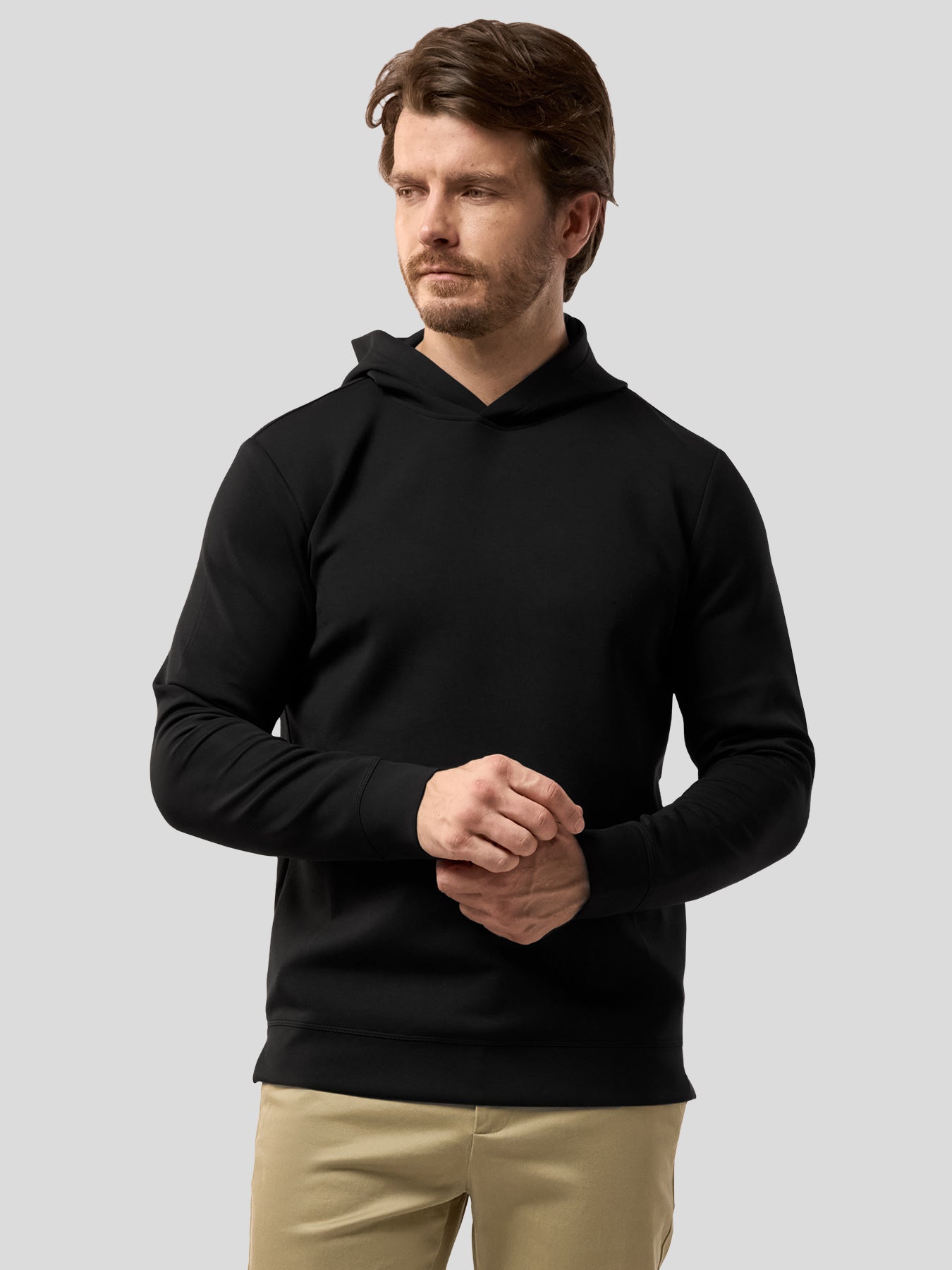 Modal Blend Long Sleeve Hoodie