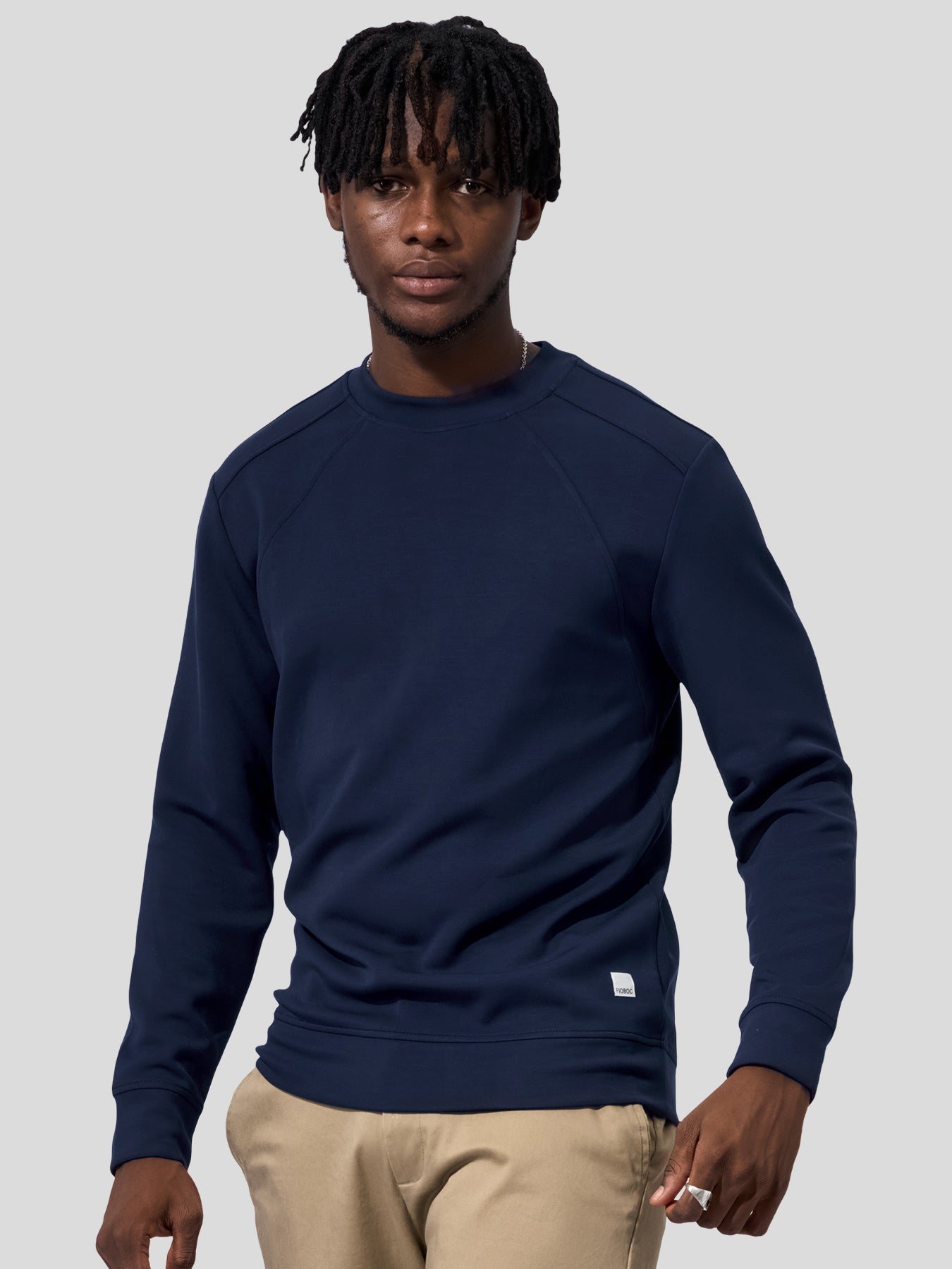 Modal Blend Fall Panel Sweatshirt Wrinkle Resistant Daily Wear
