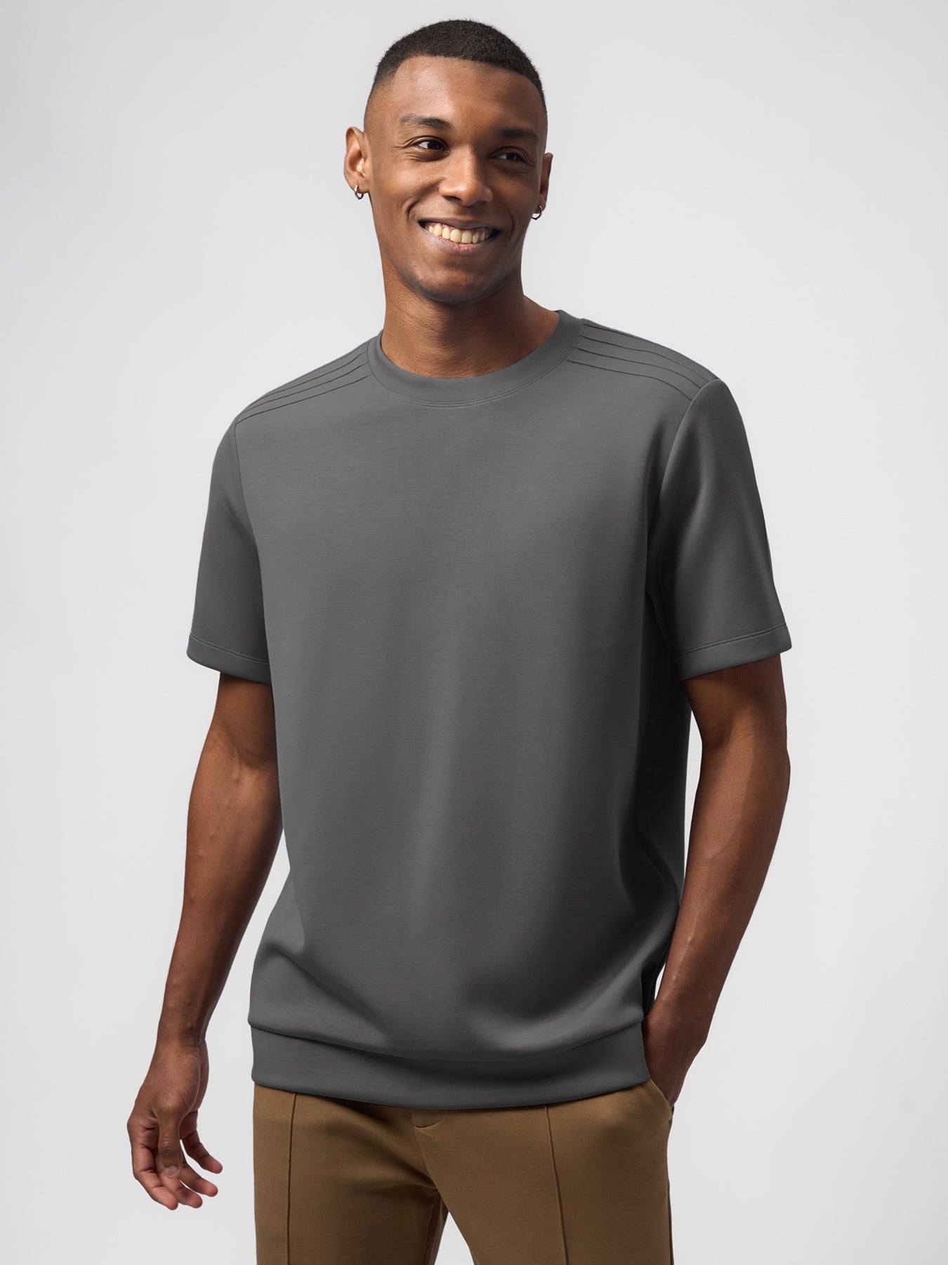 Modal Blend Short Sleeve Tee And Cozyspacer Pant Set