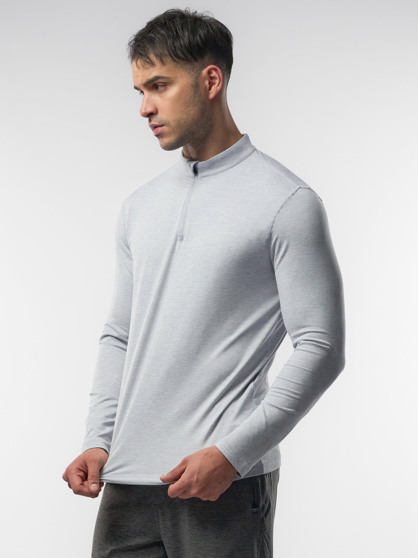 Velou Half Zip Long Sleeve Tee
