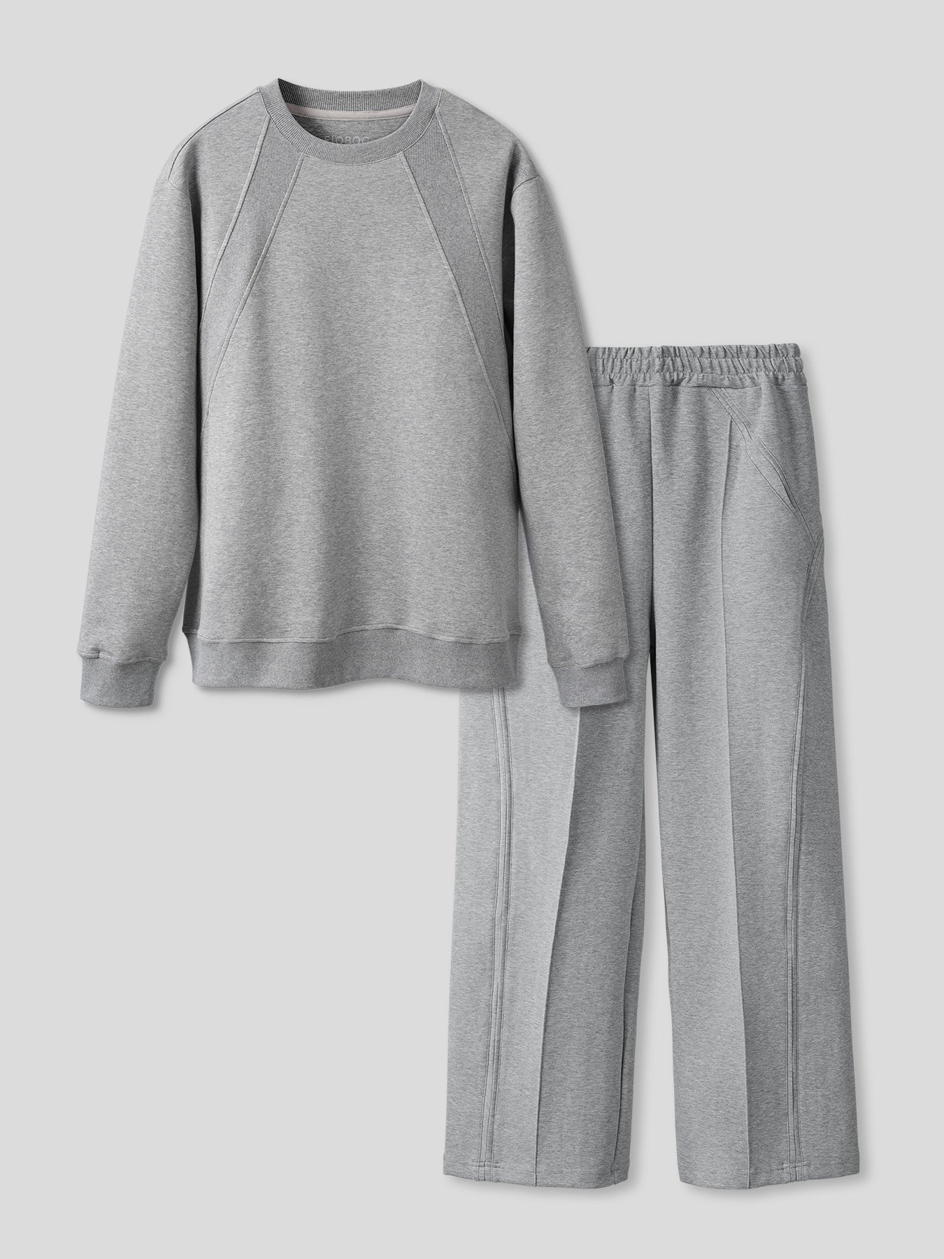 Weekend Performance Sweatshirt And Wide Leg Pants Set