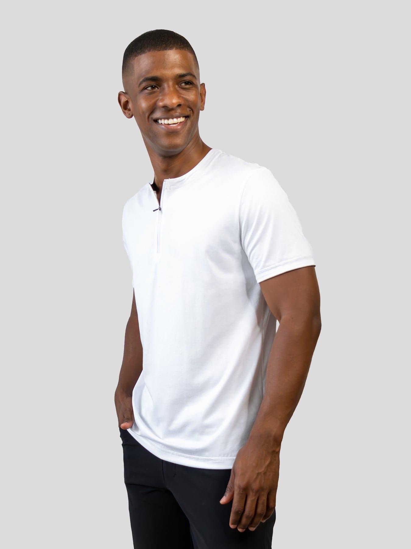 StayCool 2.0 Split-Hem Half-Zip Sports Tee