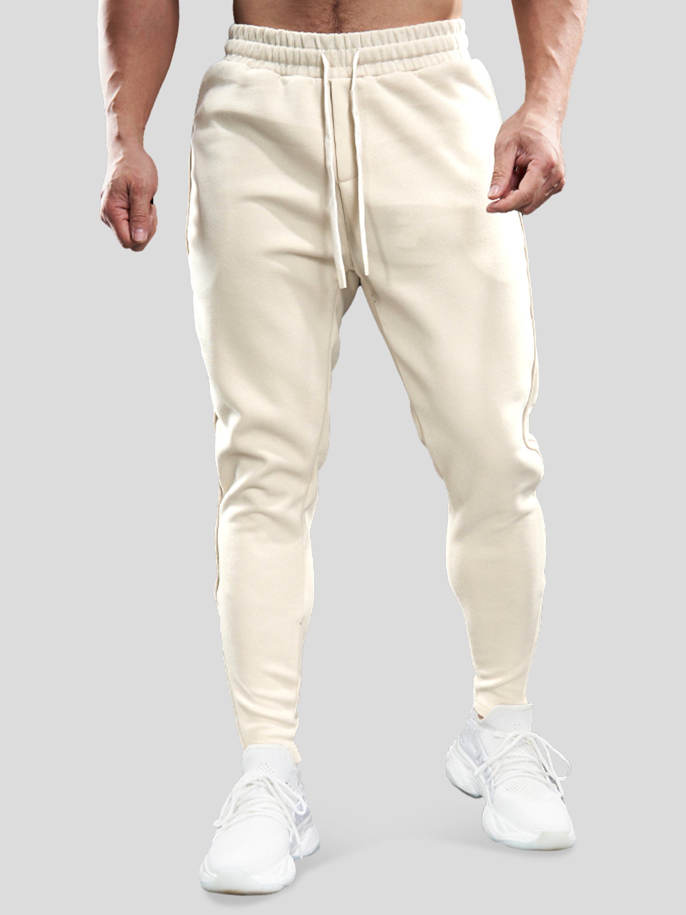 Cozyspacer Suedepatch Sweatshirt And Zip Ankle Jogger Set