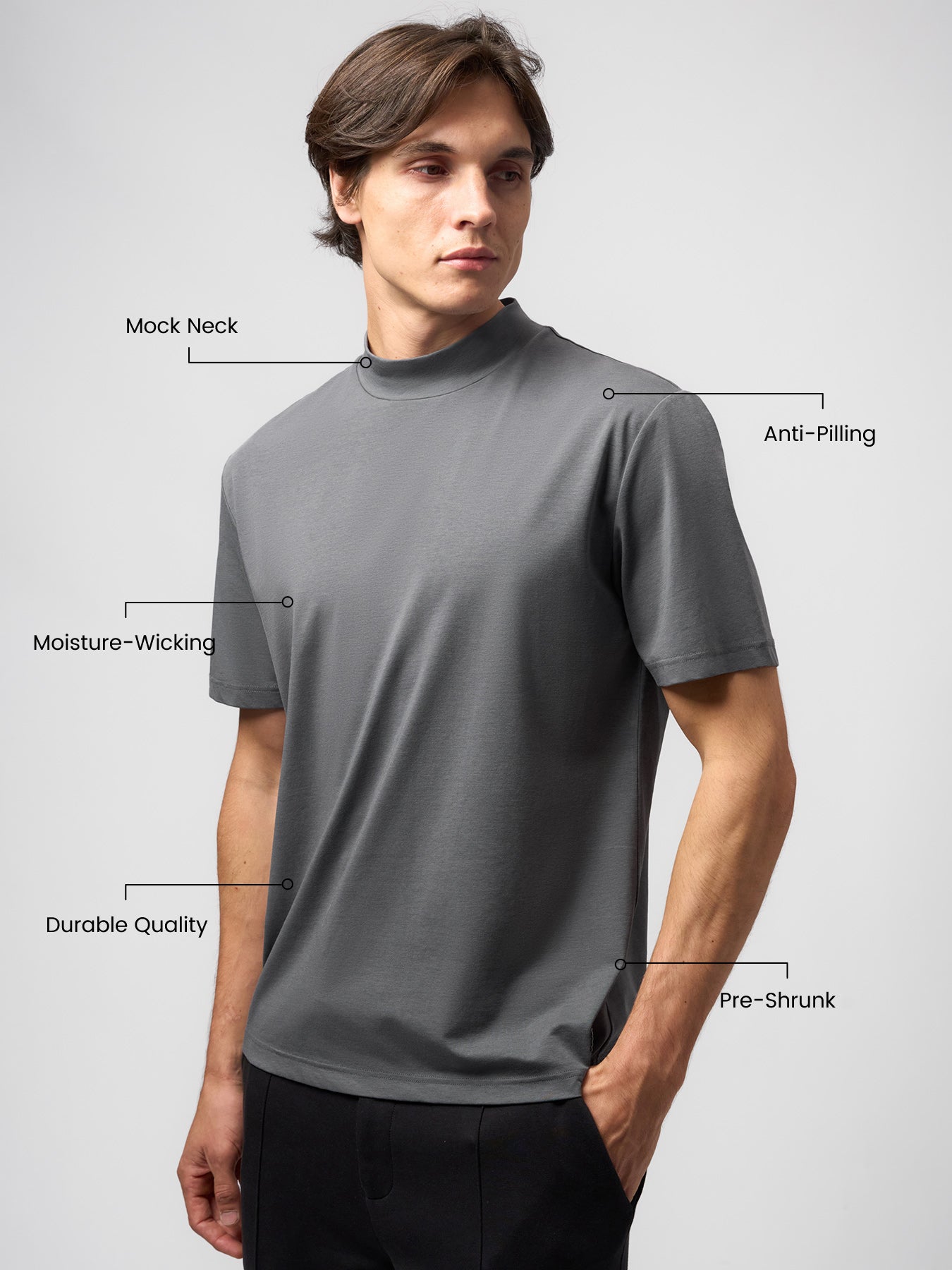 Staycool 2.0 Mock Neck Tee