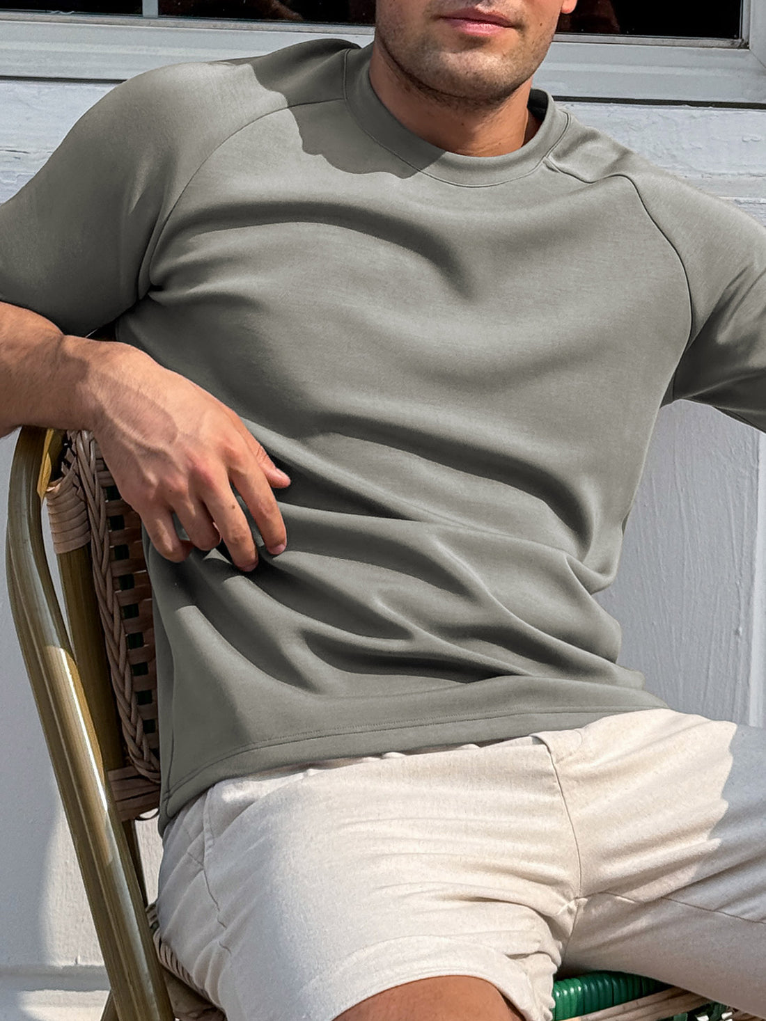 Modal Blend Short-Sleeve Raglan Tee |