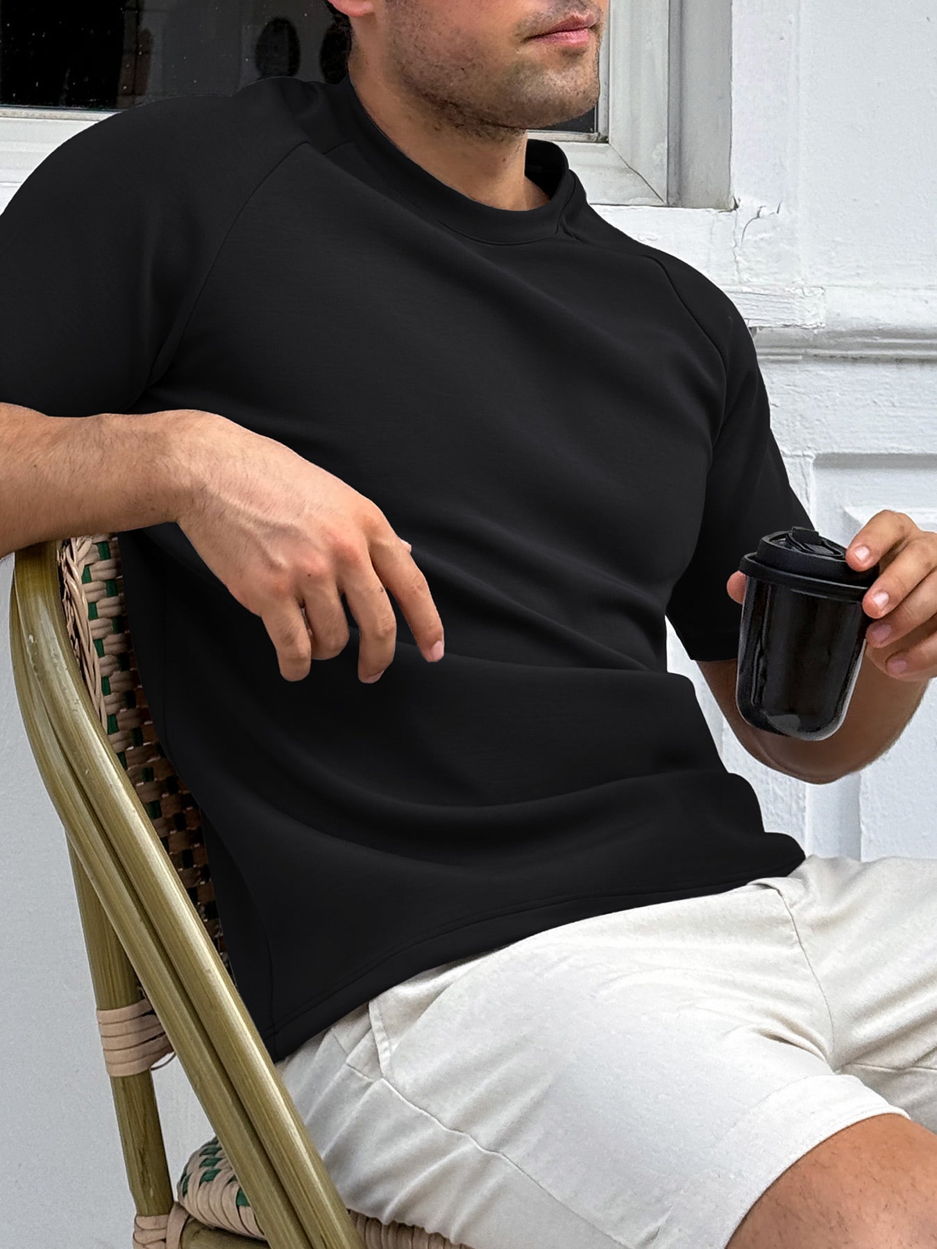 Modal Blend Short-Sleeve Raglan Tee