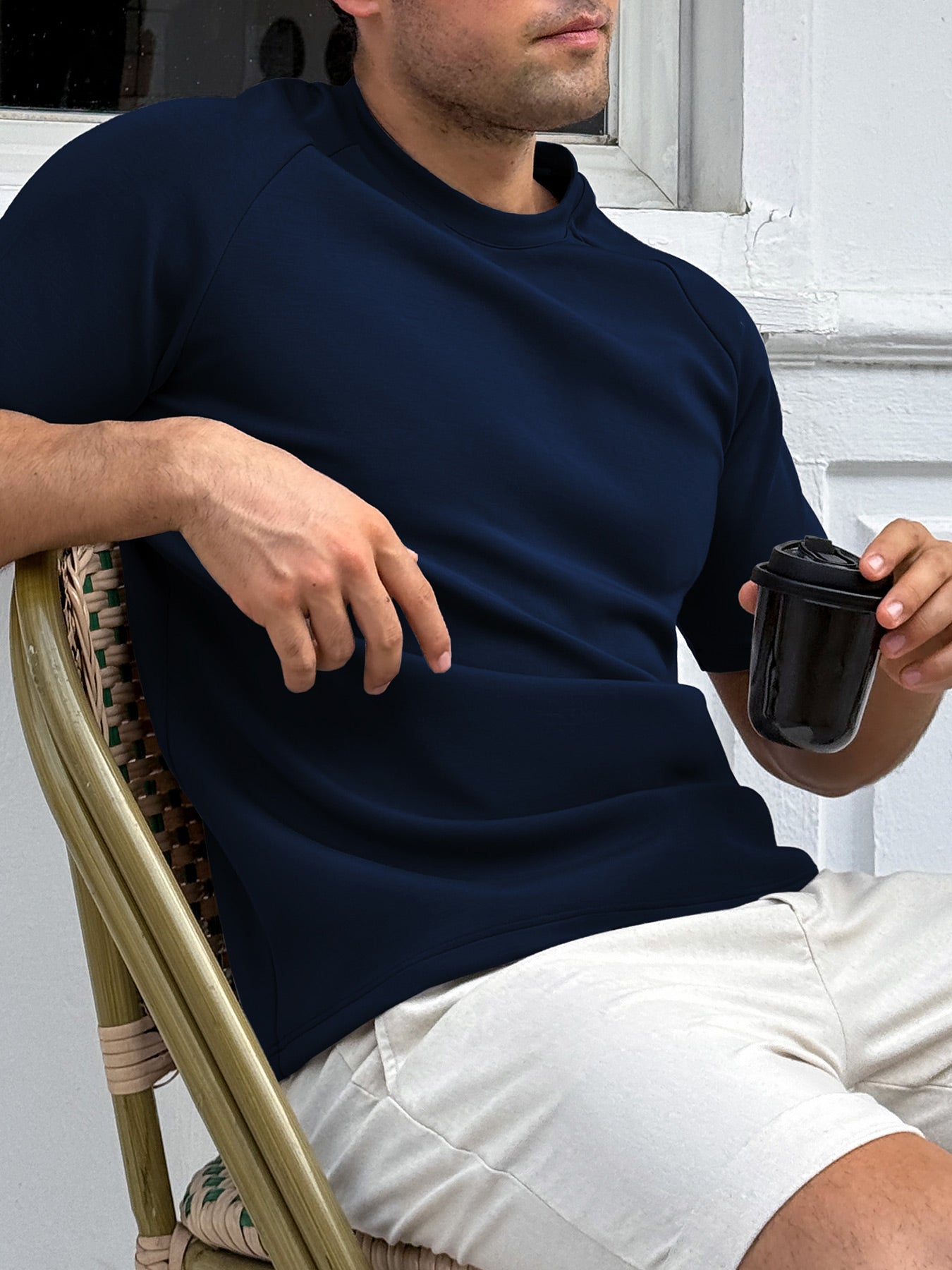 Modal Blend Short-Sleeve Raglan Tee