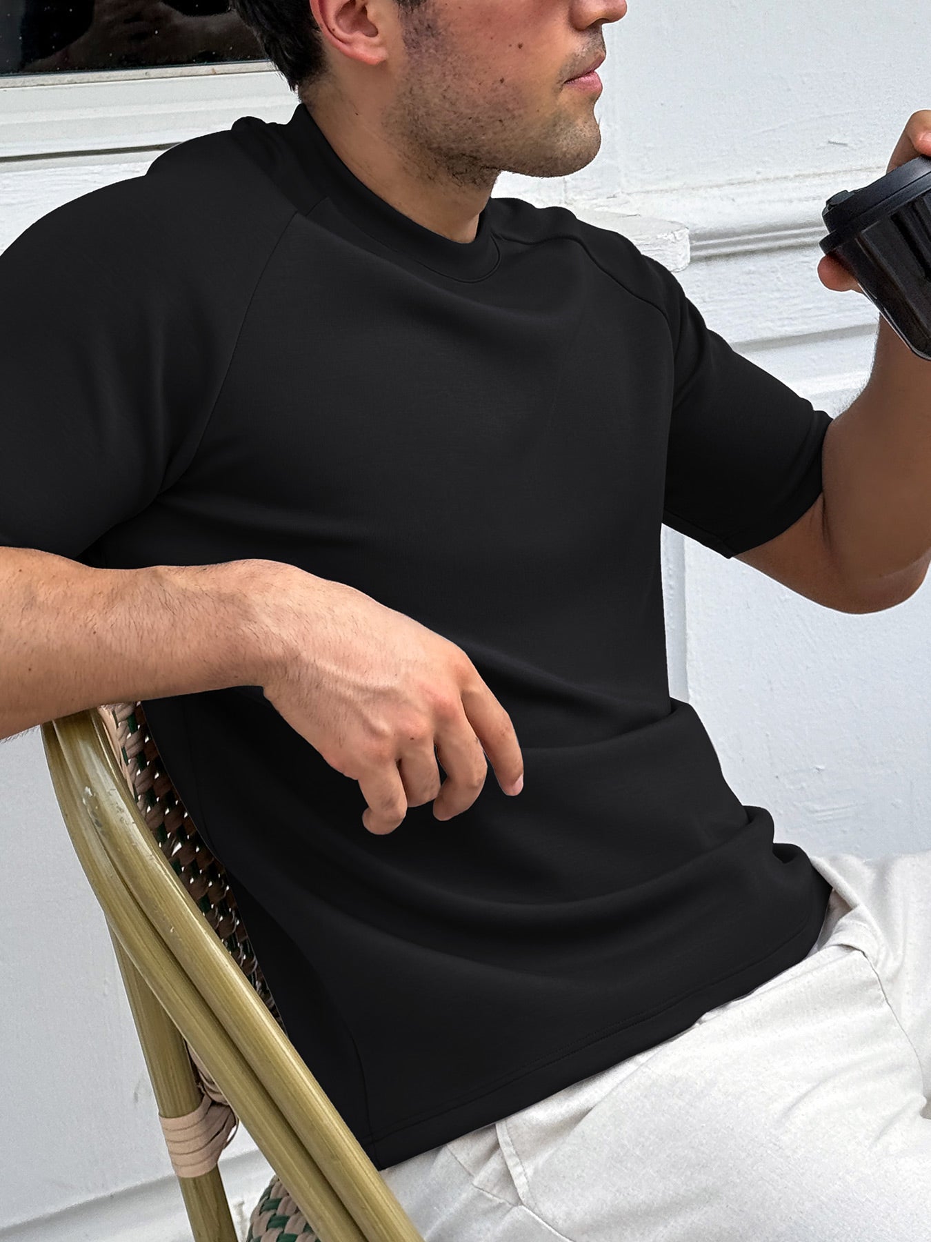 Modal Blend Short-Sleeve Raglan Tee