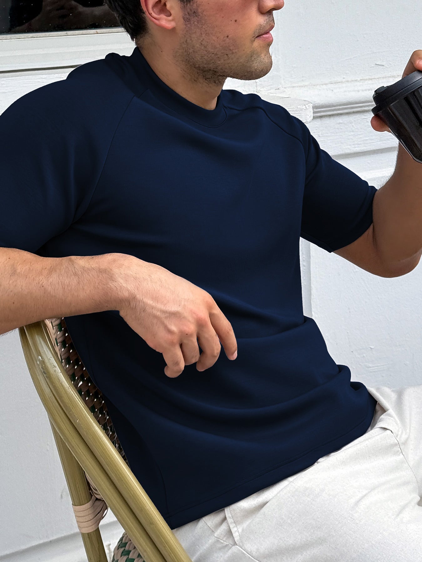 Modal Blend Short-Sleeve Raglan Tee